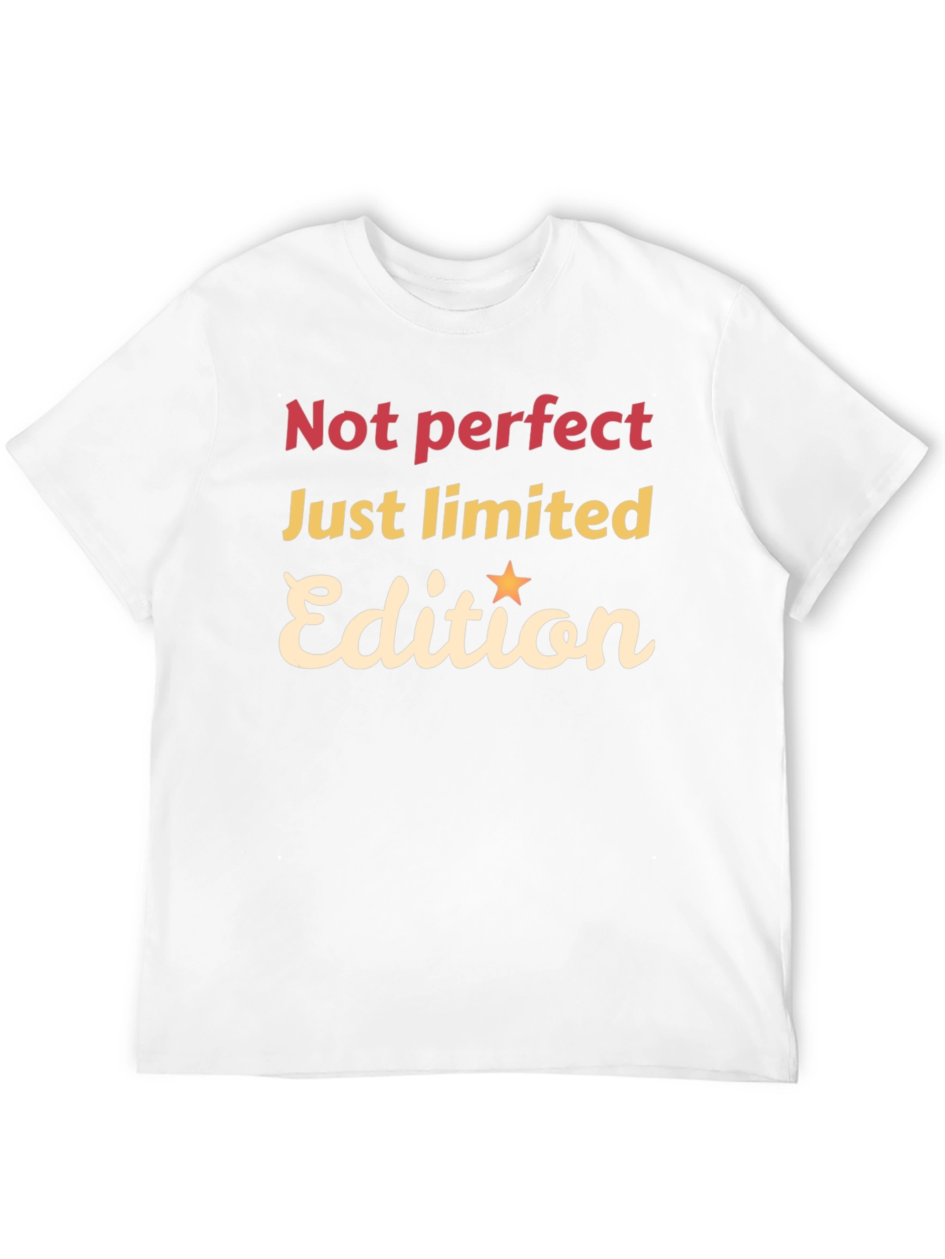 Not Perfect Just Limited Edition Black Graphic Tee
