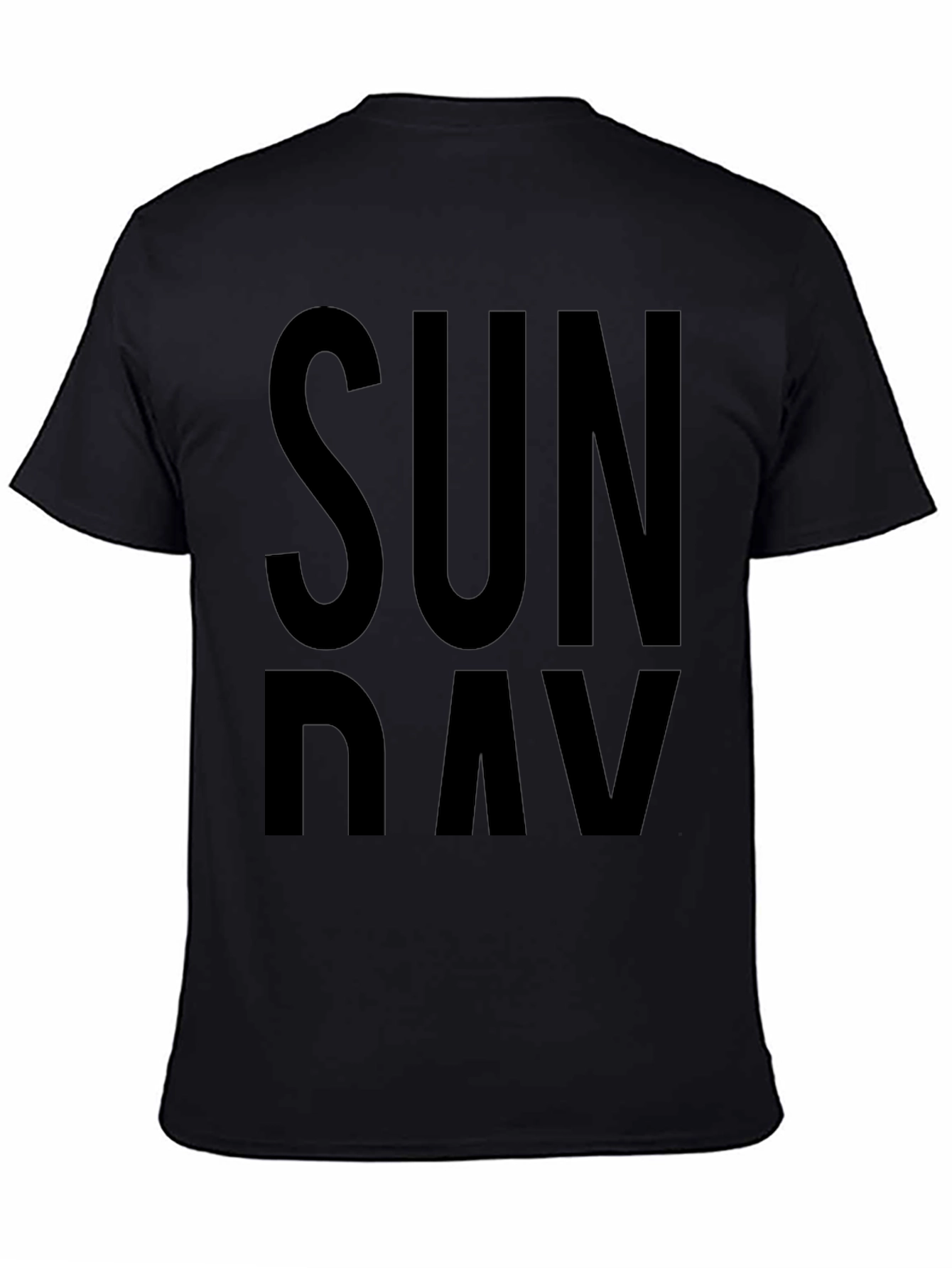 Sunday Graphic T-Shirt - Casual Black Tee