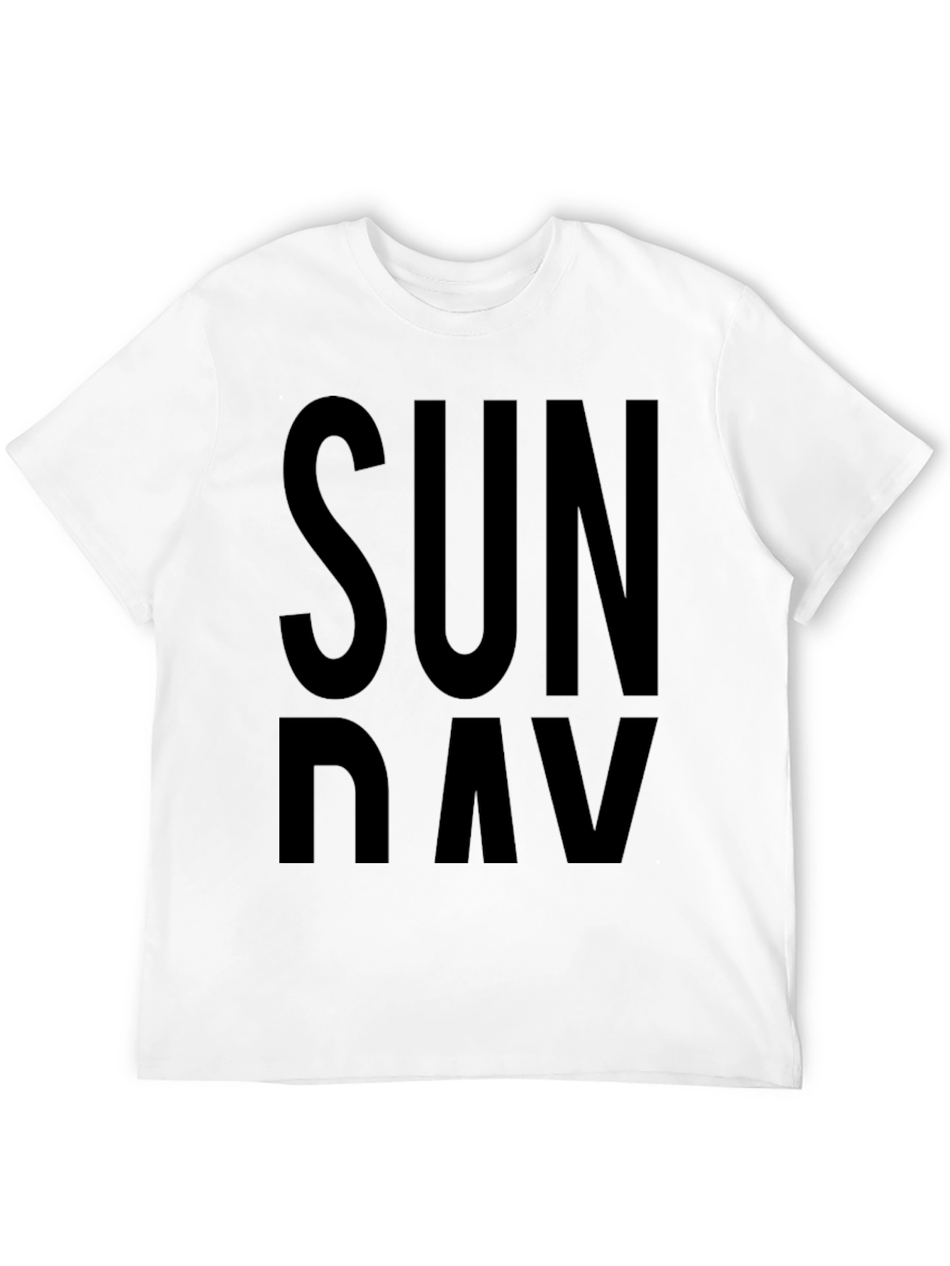 Sunday Graphic T-Shirt - Casual Black Tee
