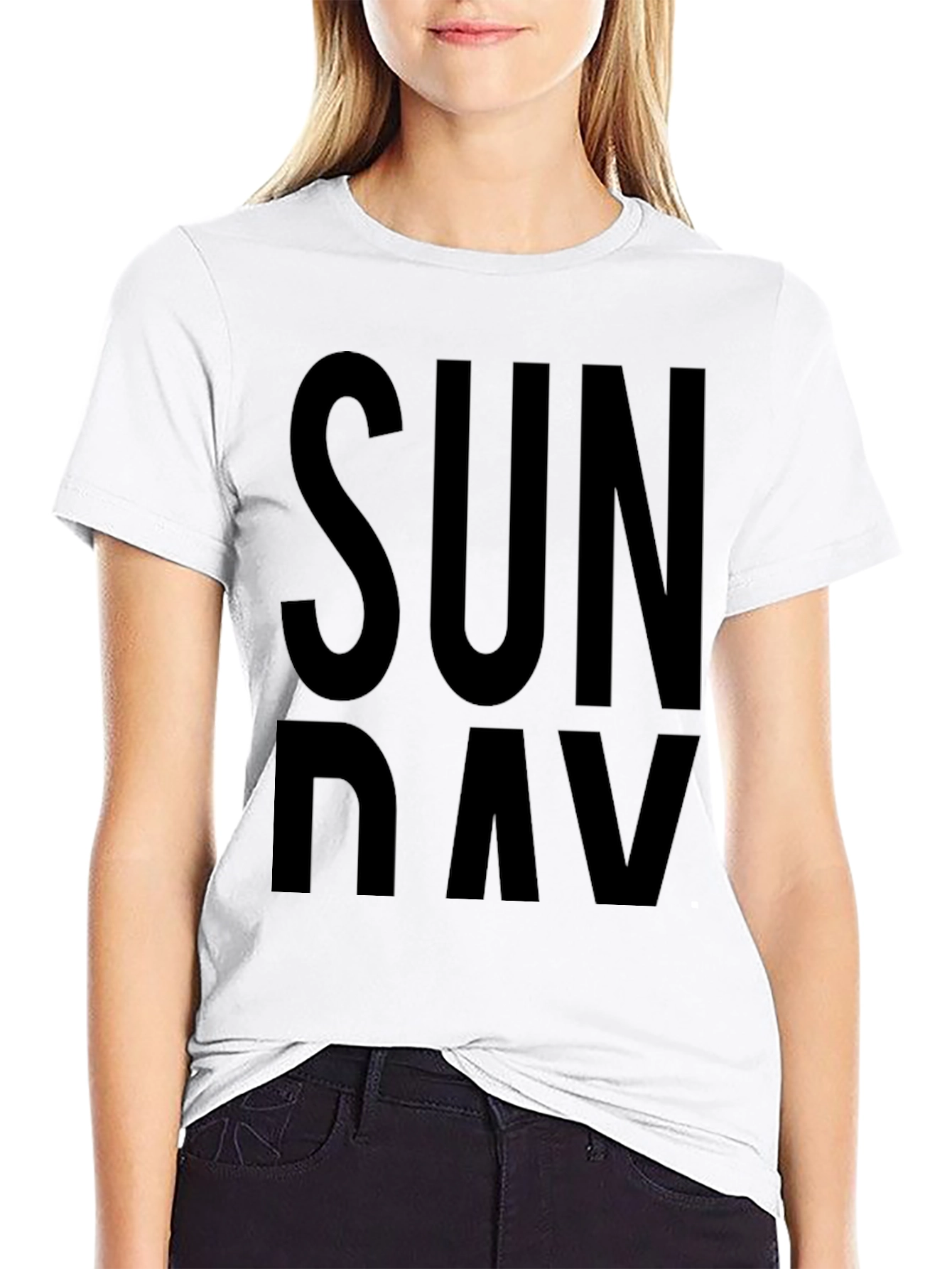 Sunday Graphic T-Shirt - Casual Black Tee
