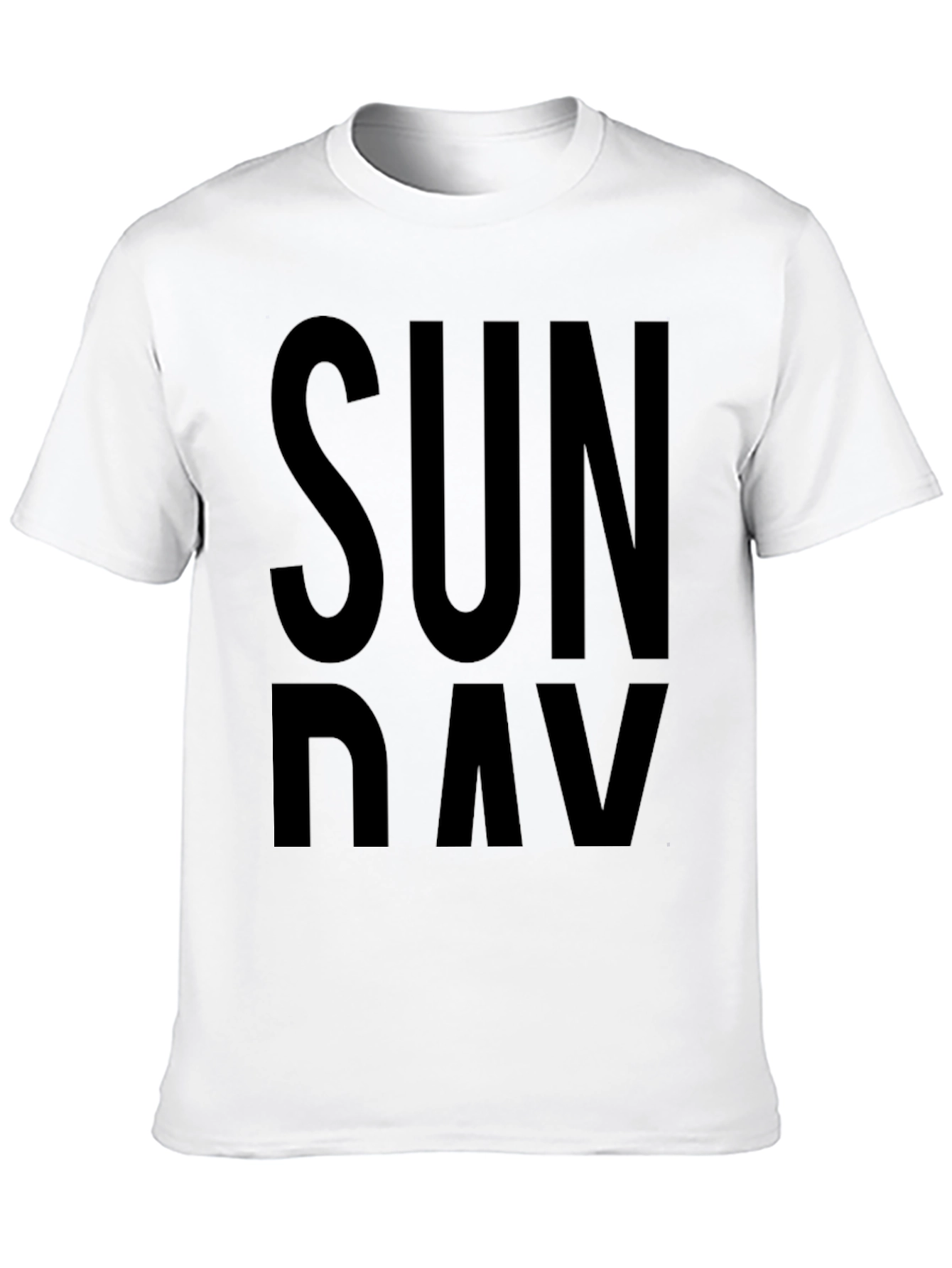 Sunday Graphic T-Shirt - Casual Black Tee