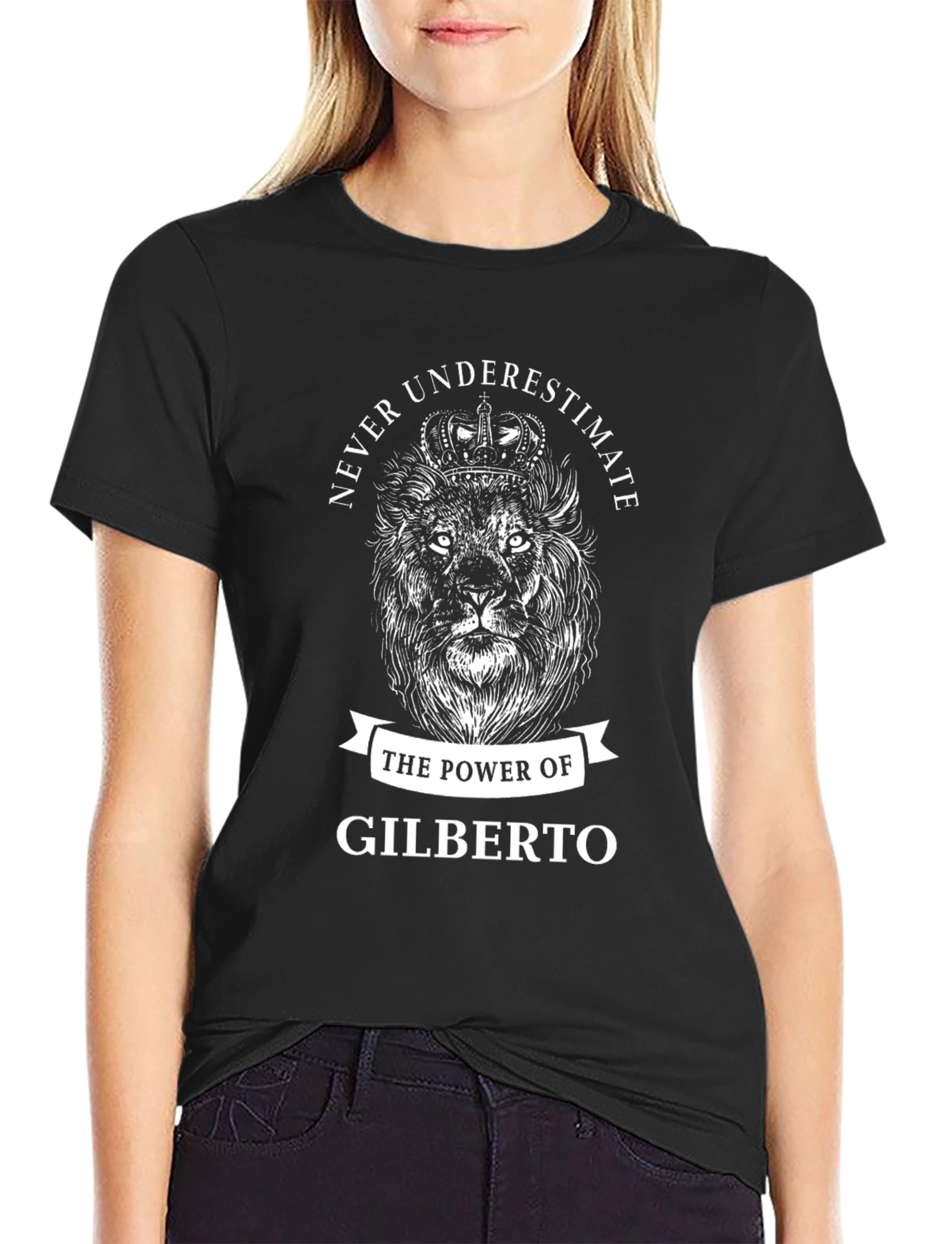 Gilberto Lion Power Black T-Shirt