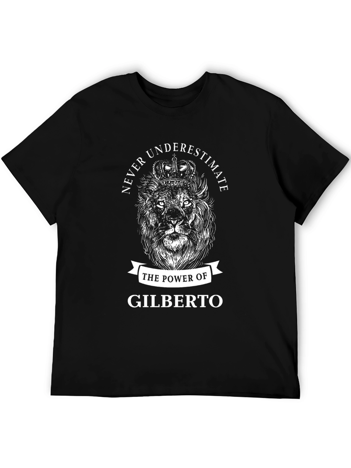 Gilberto Lion Power Black T-Shirt