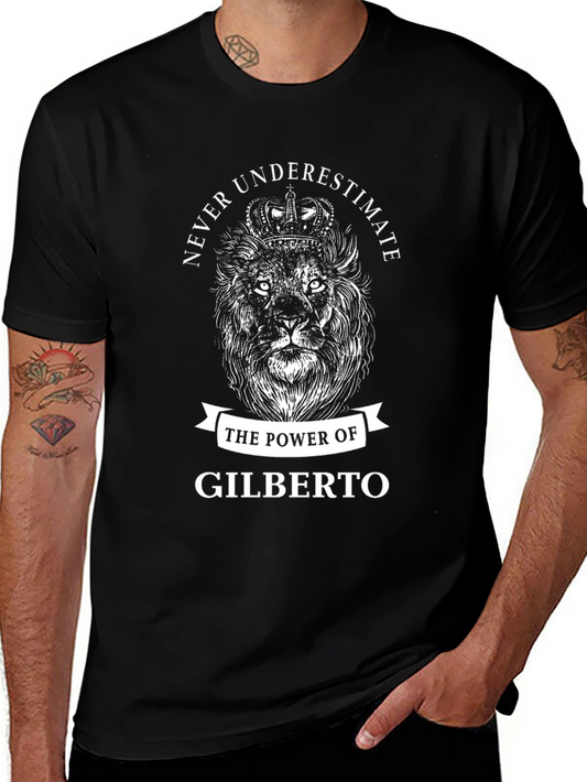 Gilberto Lion Power Black T-Shirt