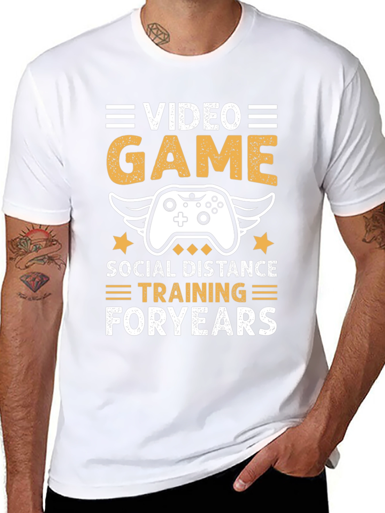 Video Game Social Distance Training T-Shirt