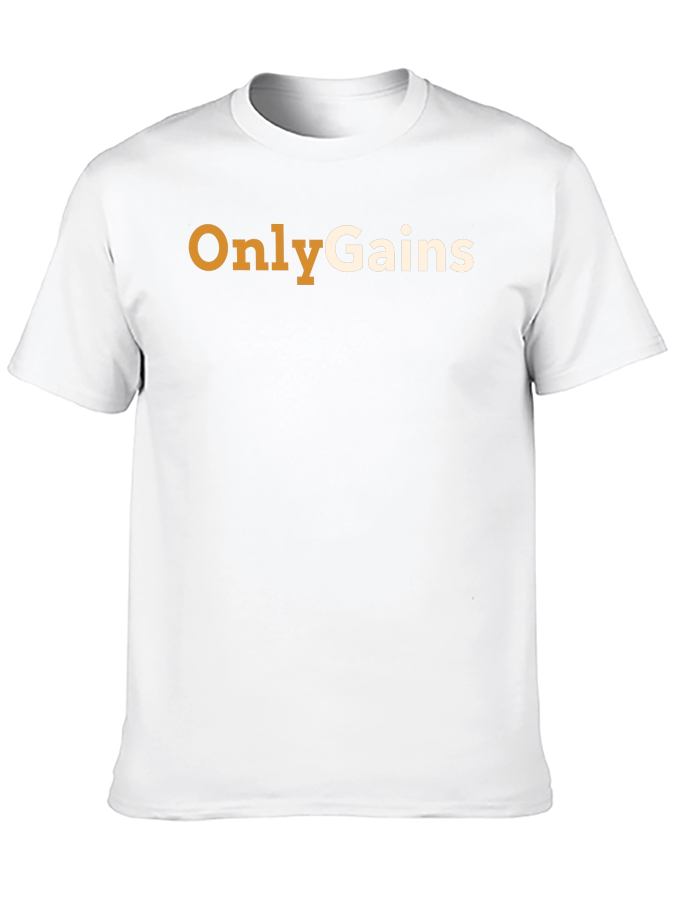 Only Gains Black Cotton T-Shirt