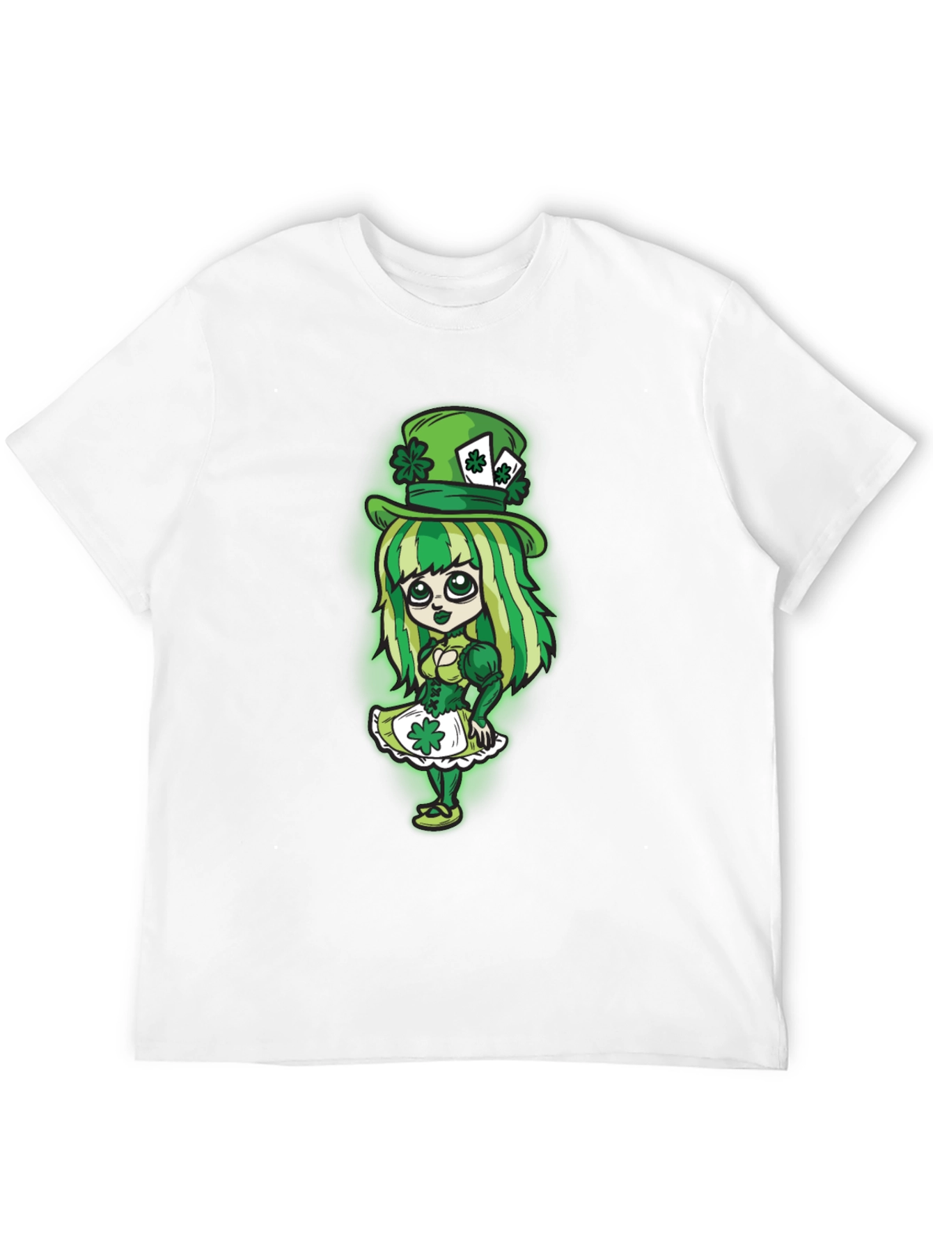 St. Patricks Day Leprechaun Girl Graphic Tee
