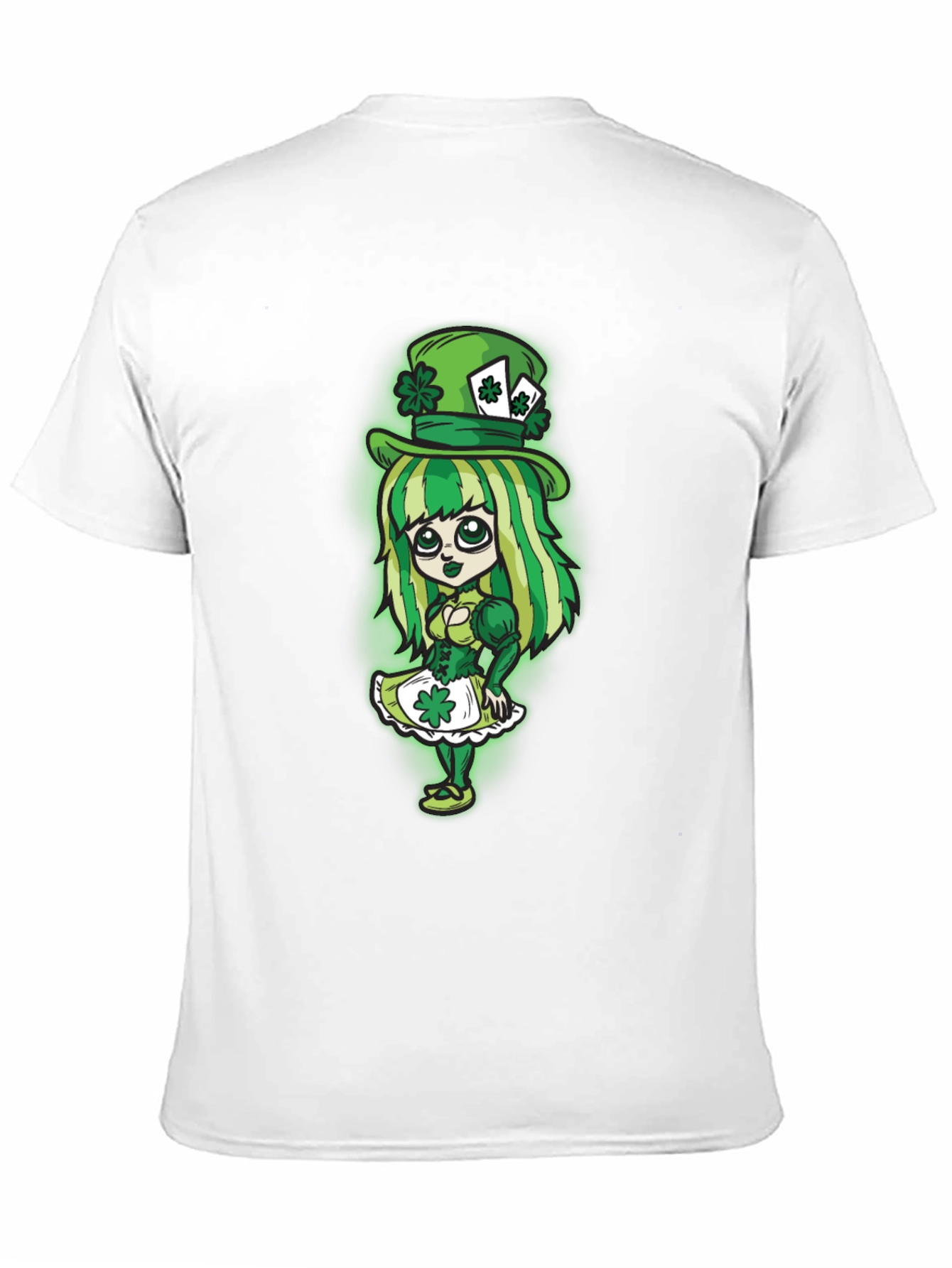 St. Patricks Day Leprechaun Girl Graphic Tee