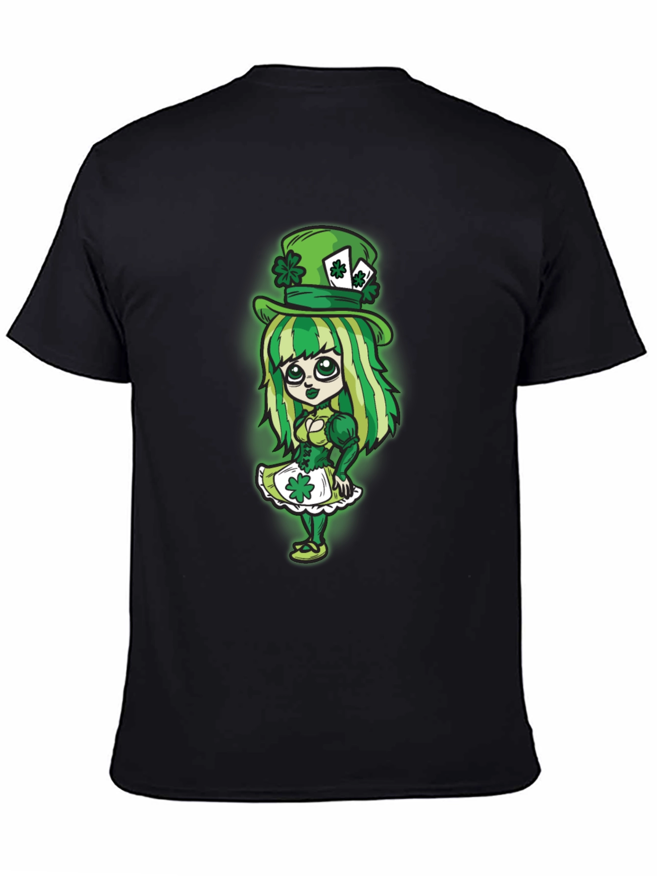 St. Patricks Day Leprechaun Girl Graphic Tee