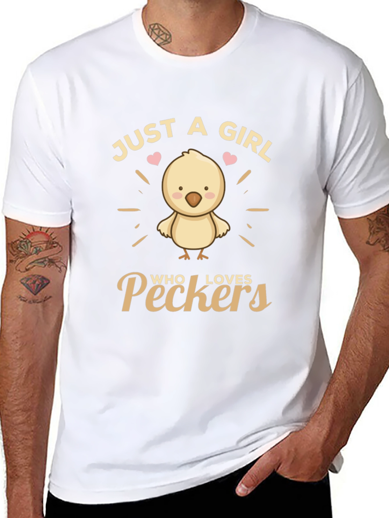 Just a Girl Who Loves Peckers T-Shirt