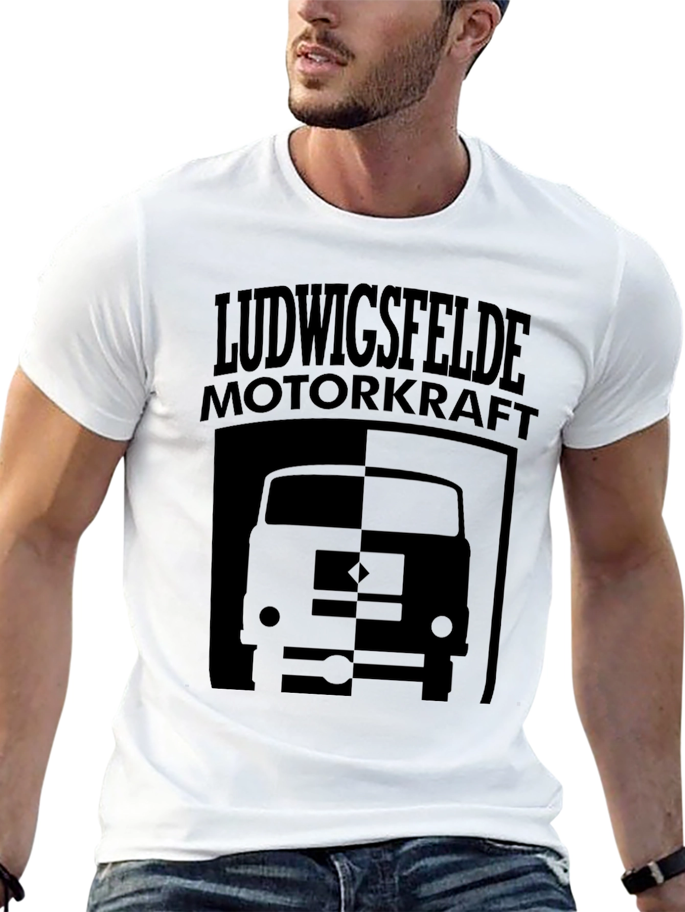 Ludwigsfelde Motorkraft Black Graphic Tee