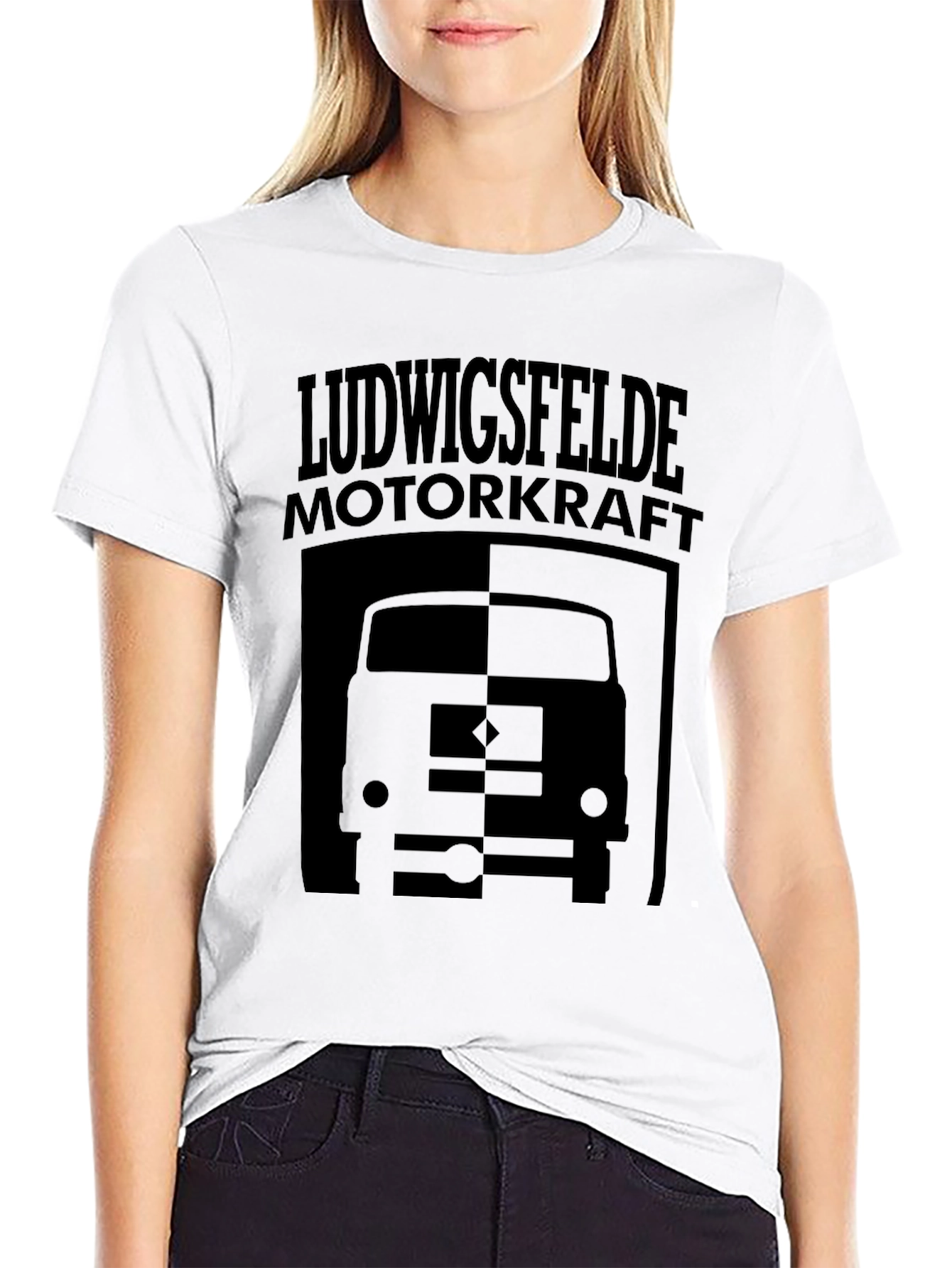 Ludwigsfelde Motorkraft Black Graphic Tee