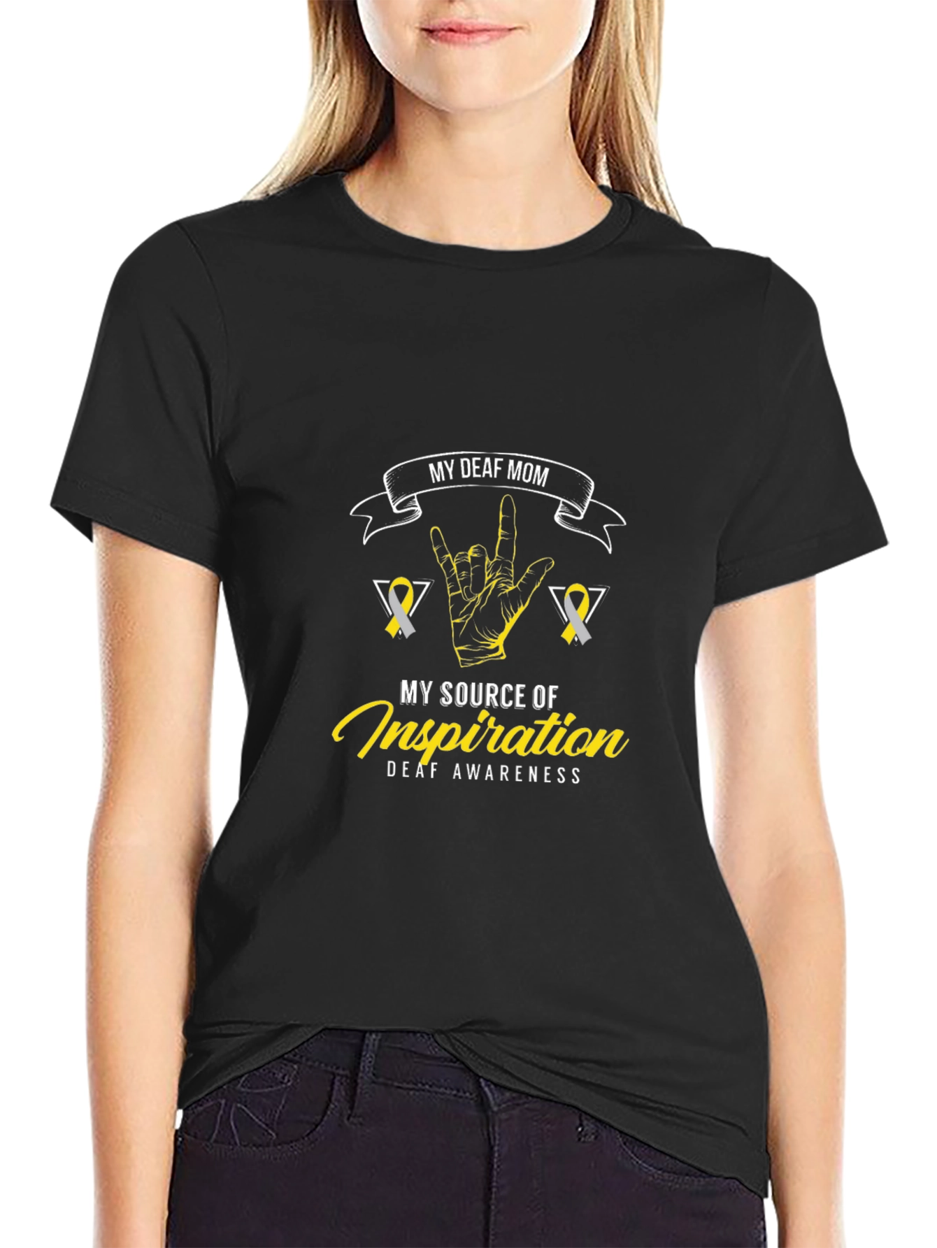 Deaf Mom Inspiration T-Shirt
