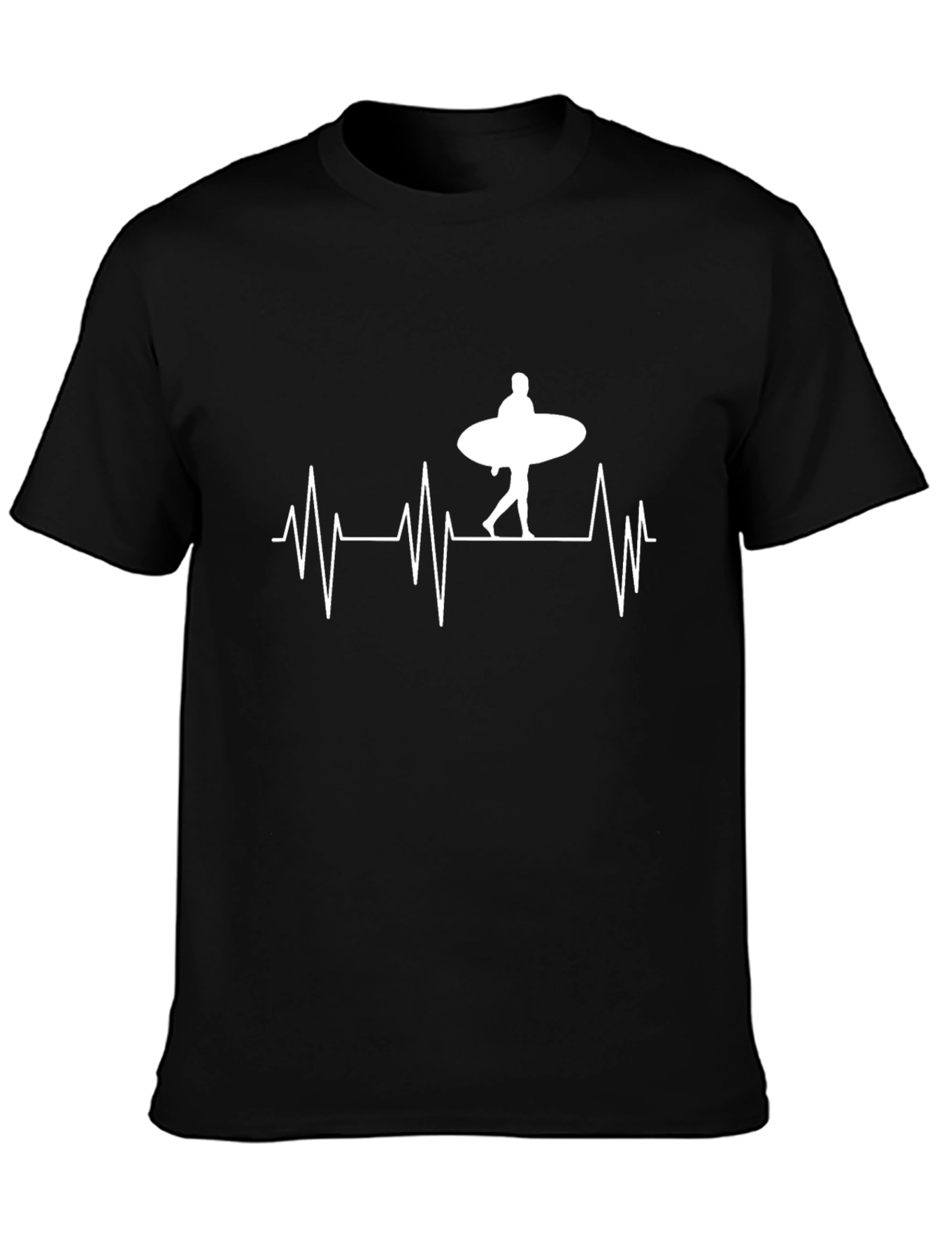 Surfing Heartbeat Graphic T-Shirt