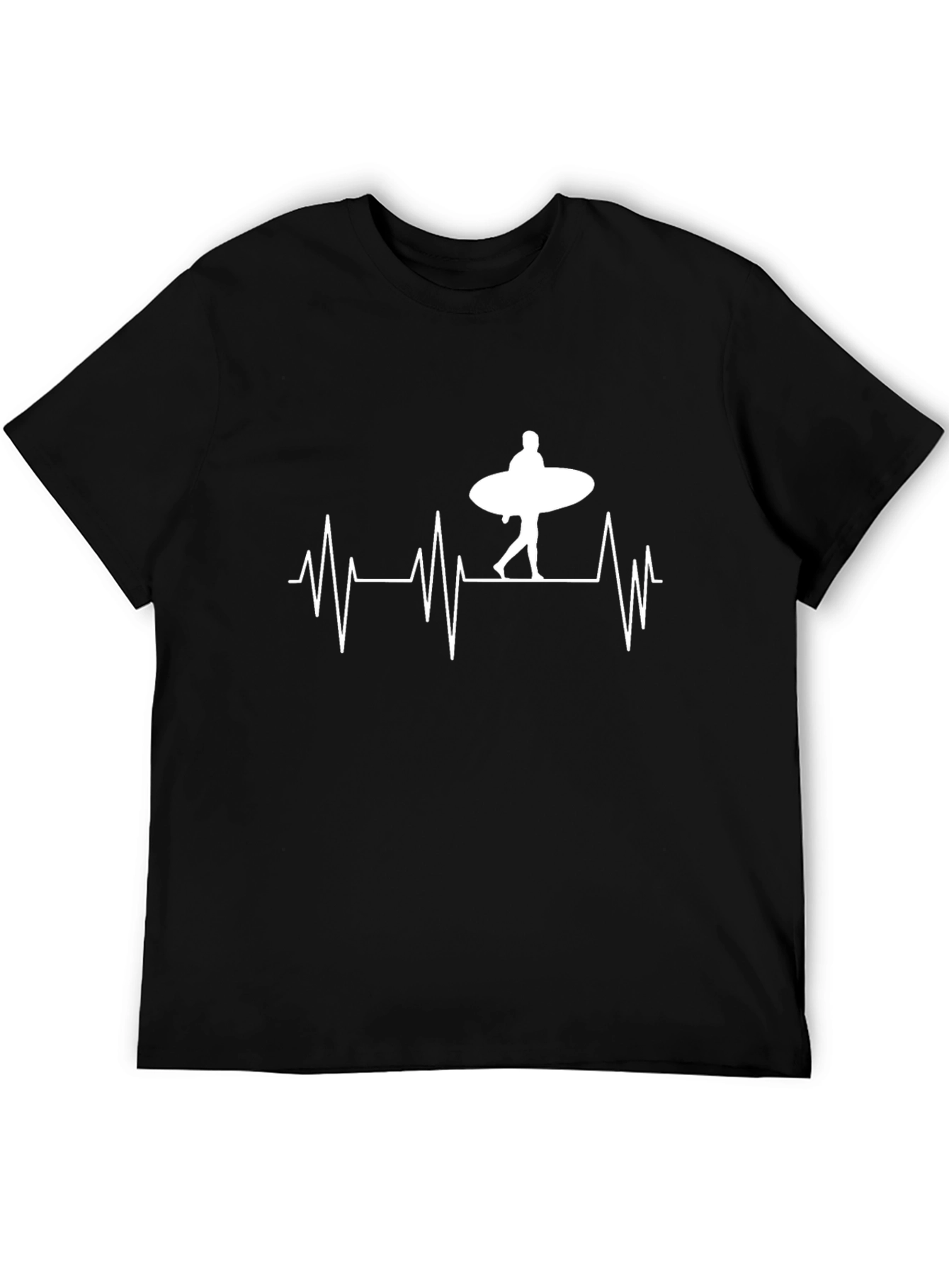 Surfing Heartbeat Graphic T-Shirt