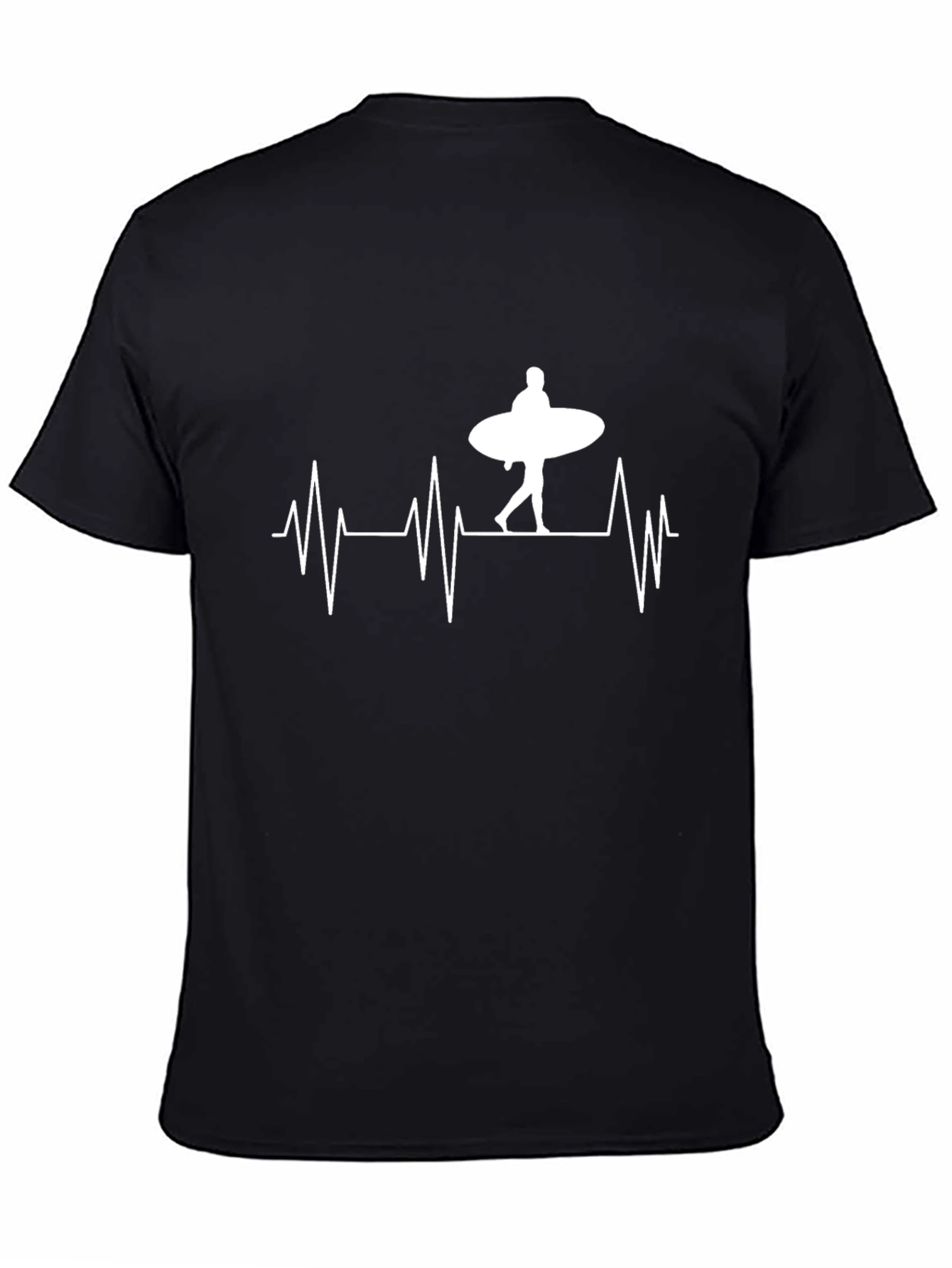 Surfing Heartbeat Graphic T-Shirt