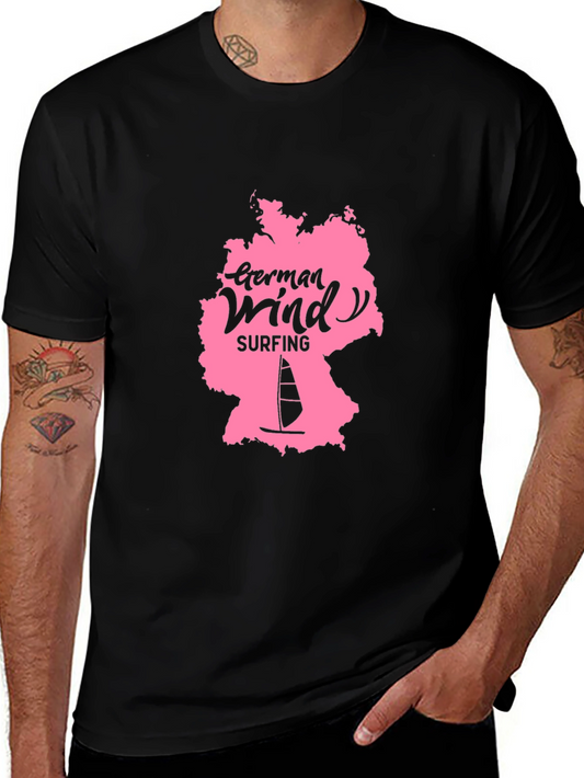German Windsurfing Black Tee