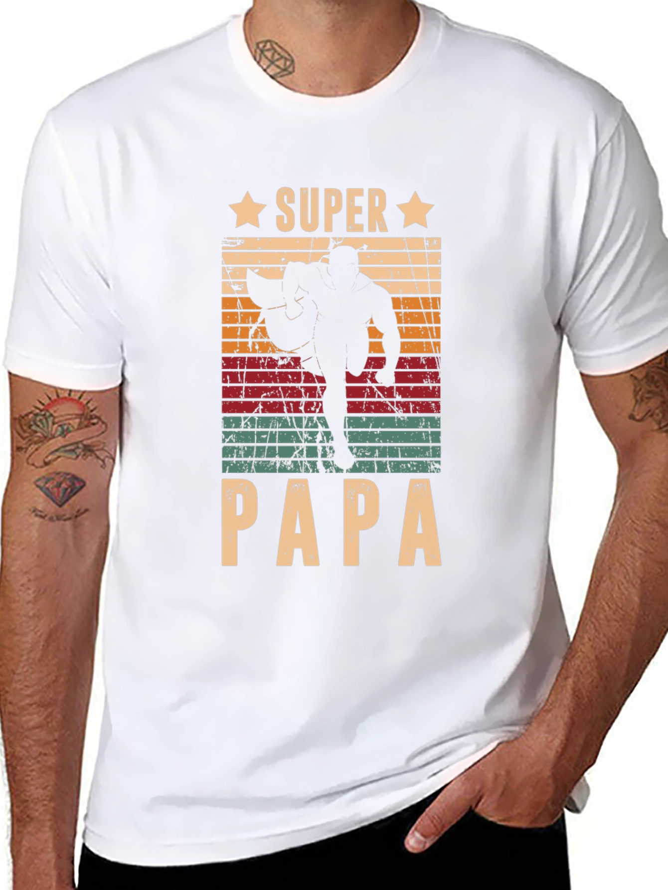 Super Papa Graphic Tee - Fathers Day Gift