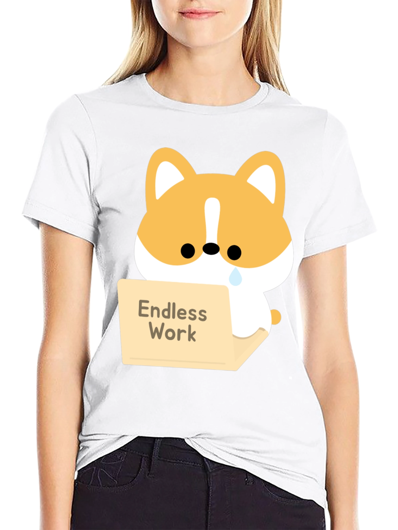 Endless Work Corgi T-Shirt