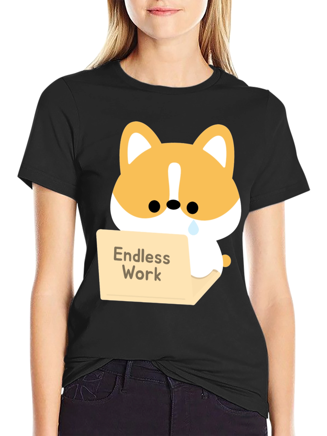 Endless Work Corgi T-Shirt