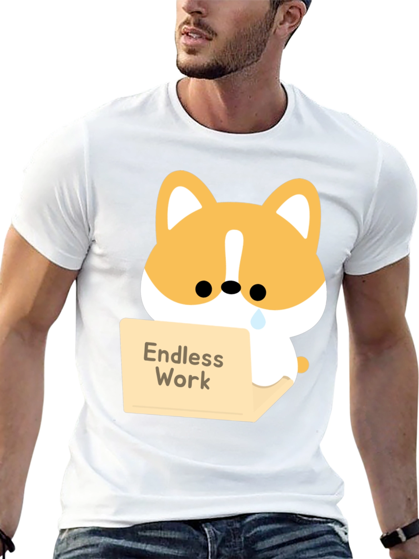 Endless Work Corgi T-Shirt