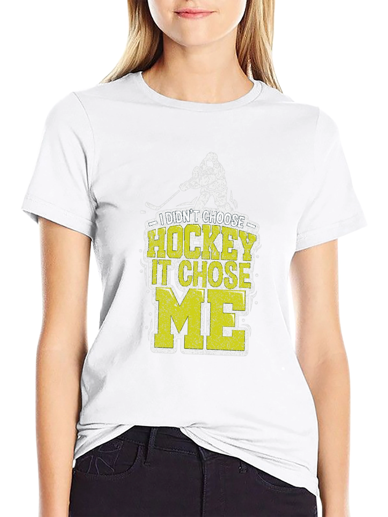 I Didnt Choose Hockey It Chose Me T-Shirt
