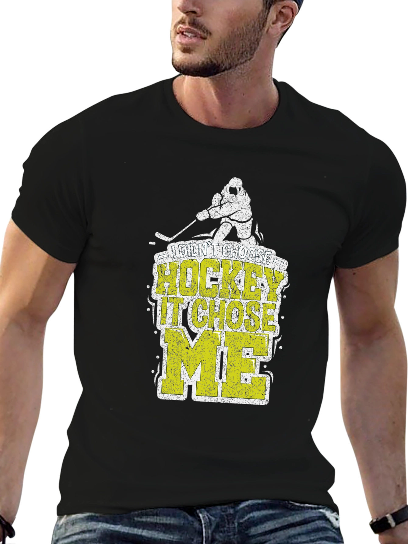 I Didnt Choose Hockey It Chose Me T-Shirt