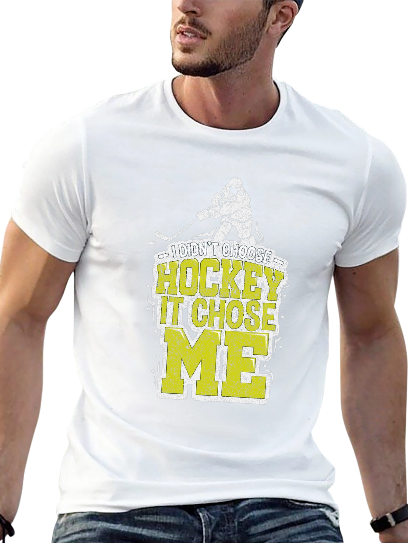 I Didnt Choose Hockey It Chose Me T-Shirt