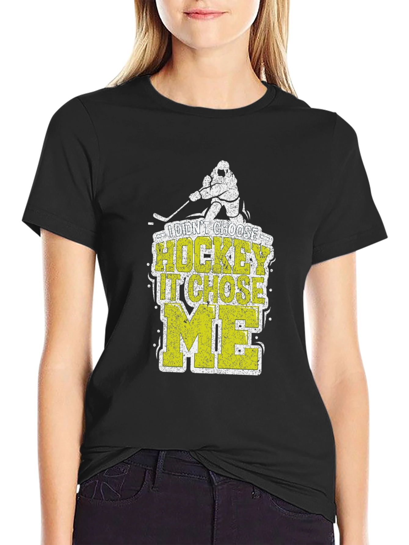 I Didnt Choose Hockey It Chose Me T-Shirt