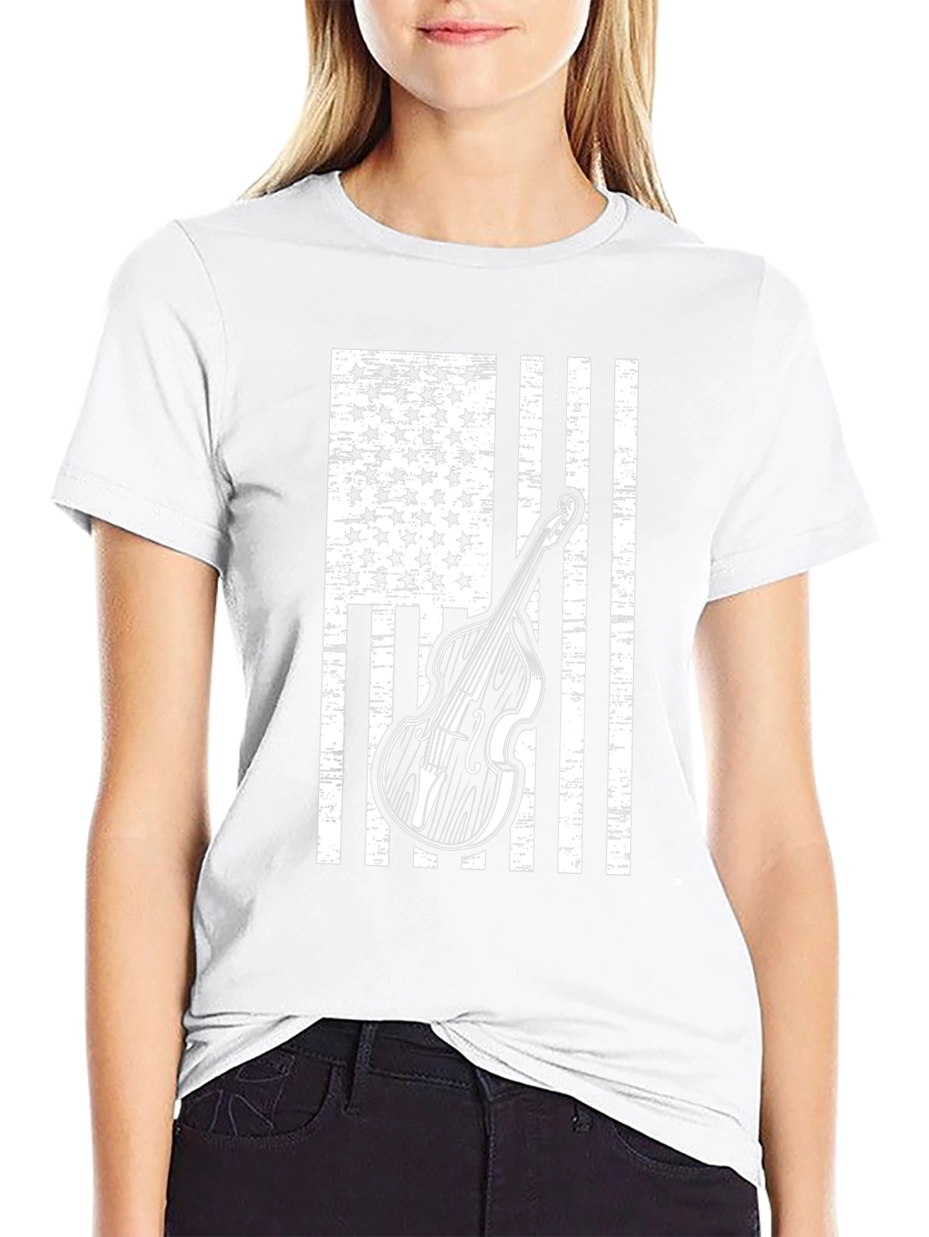 American Flag Bass T-Shirt