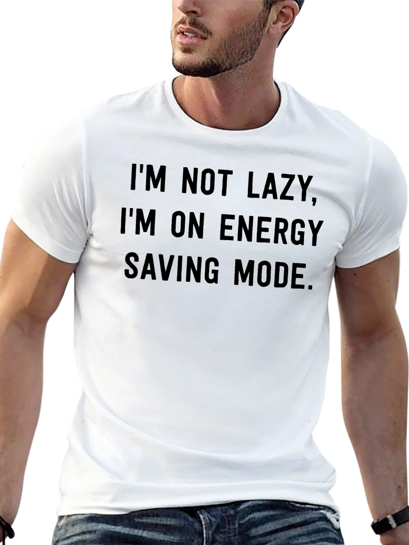 Funny Energy Saving Mode Graphic Tee