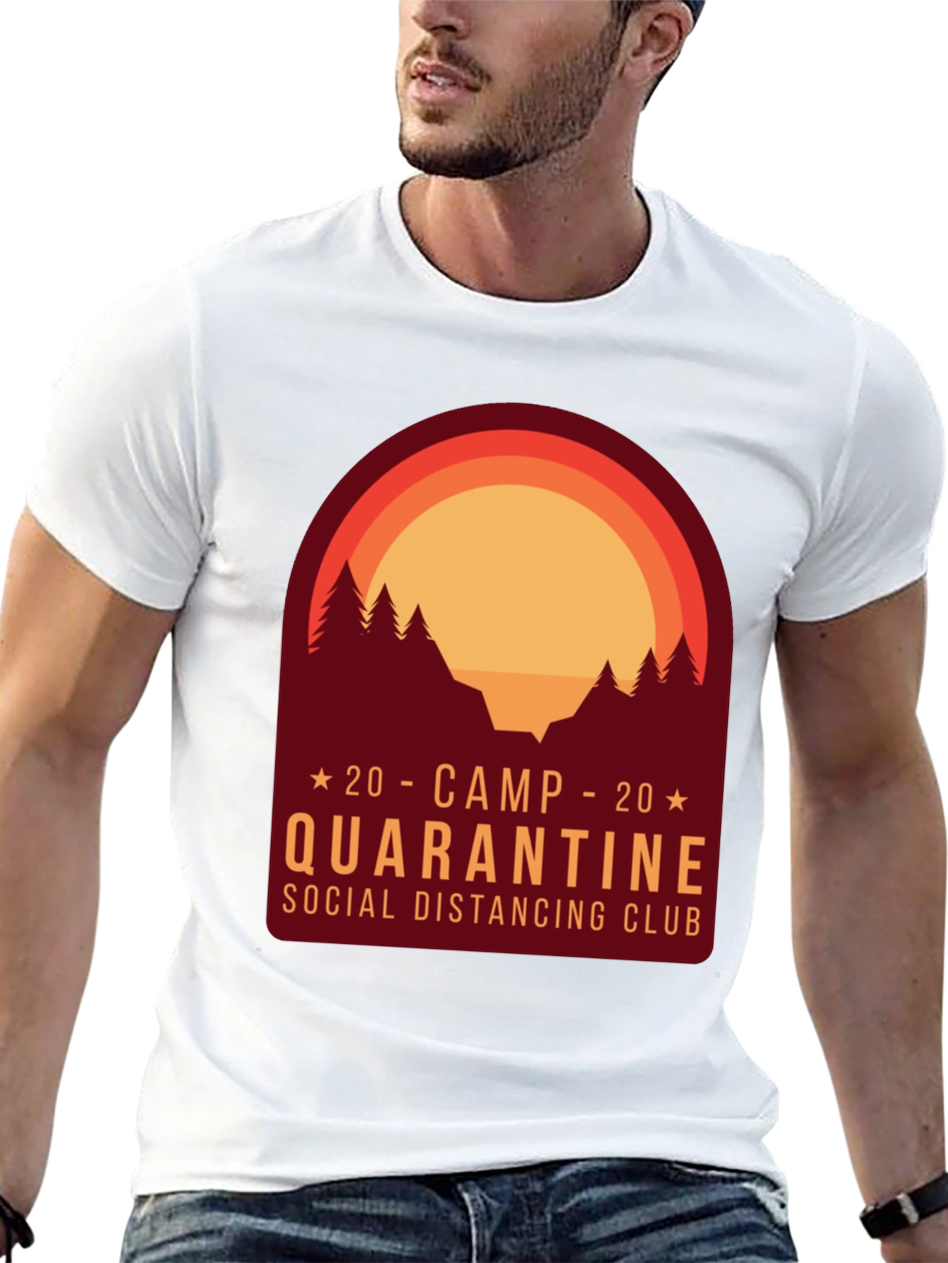 Camp Quarantine Social Distancing Club T-Shirt