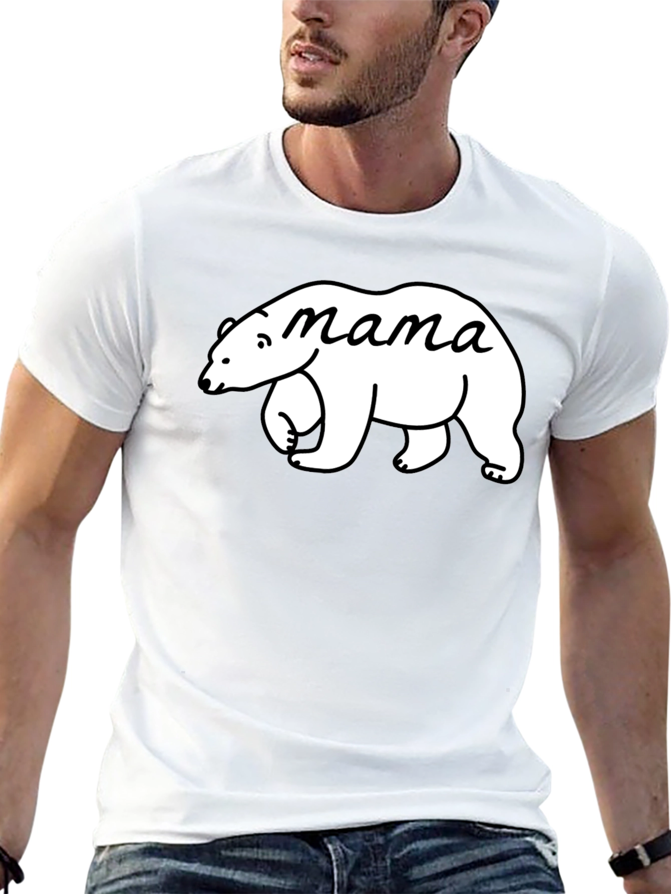 Mama Bear Graphic Tee - Cute Mom T-Shirt