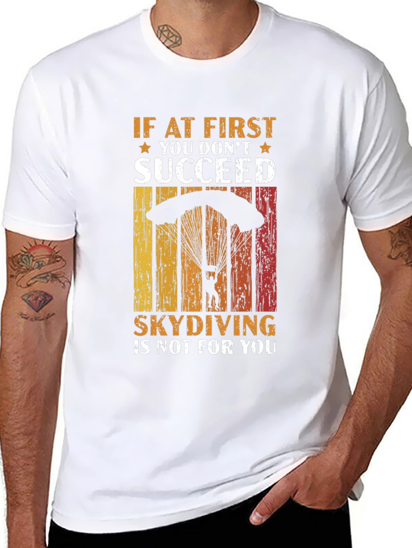 Skydiving T-Shirt - If At First You Dont Succeed