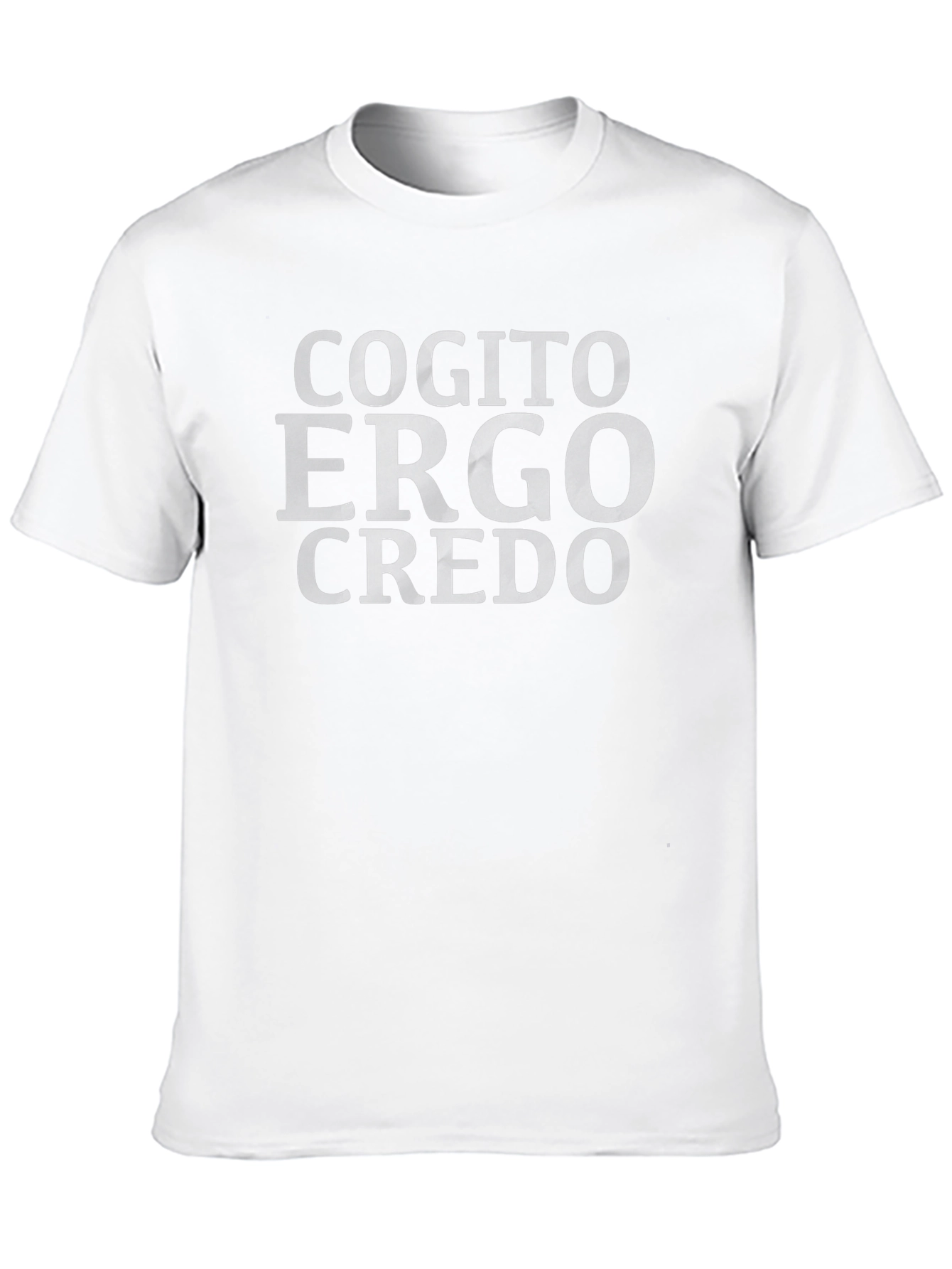 Cogito Ergo Credo T-Shirt - Black Cotton Tee