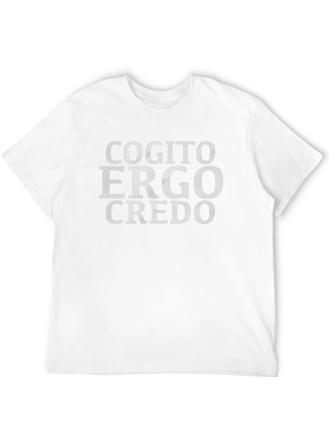 Cogito Ergo Credo T-Shirt - Black Cotton Tee