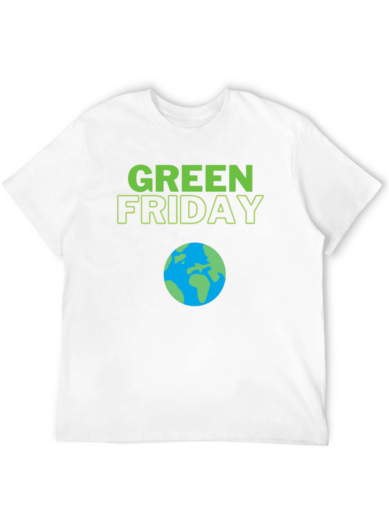 Green Friday Earth Day T-Shirt - Black