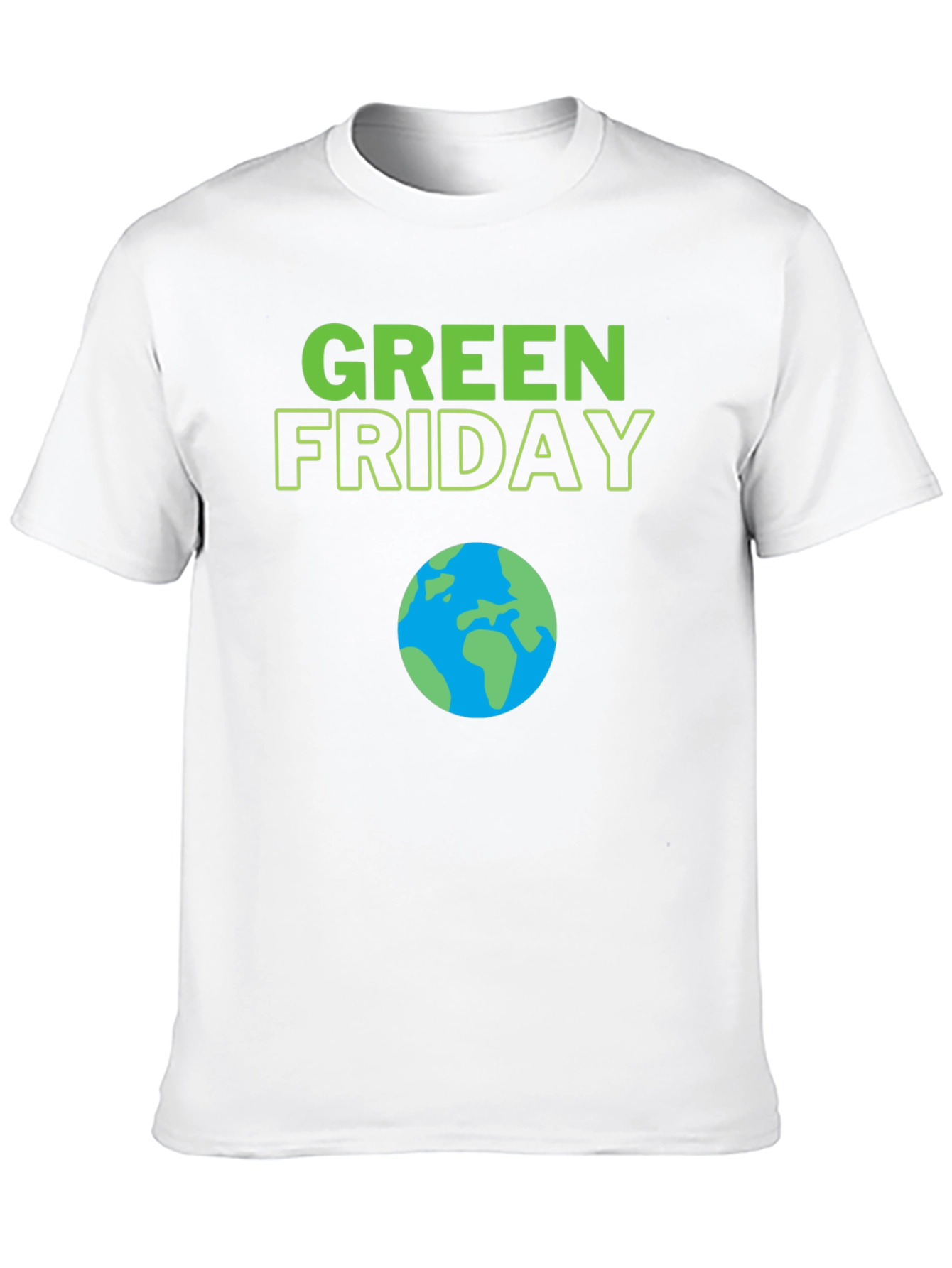 Green Friday Earth Day T-Shirt - Black