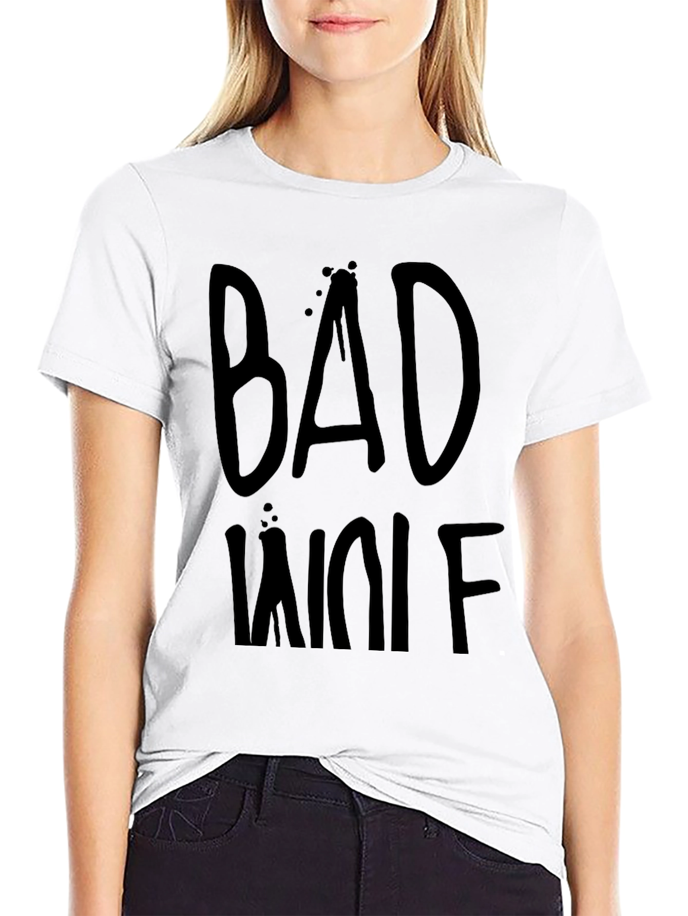 Bad Wolf Black Graphic T-Shirt