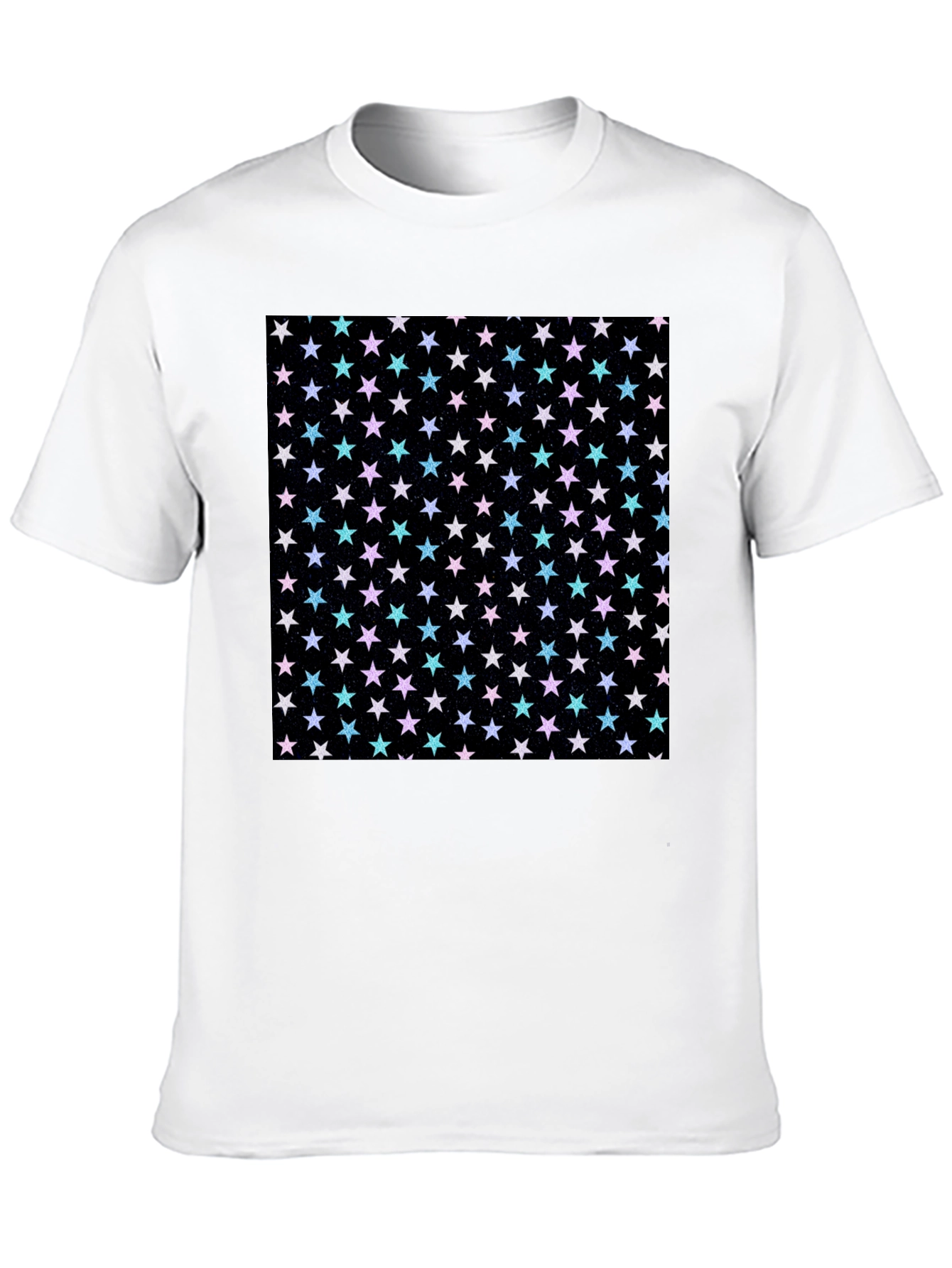 Starry Night T-Shirt - Black Cotton Blend