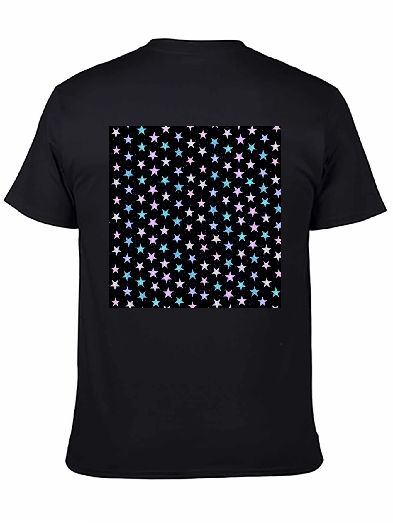 Starry Night T-Shirt - Black Cotton Blend