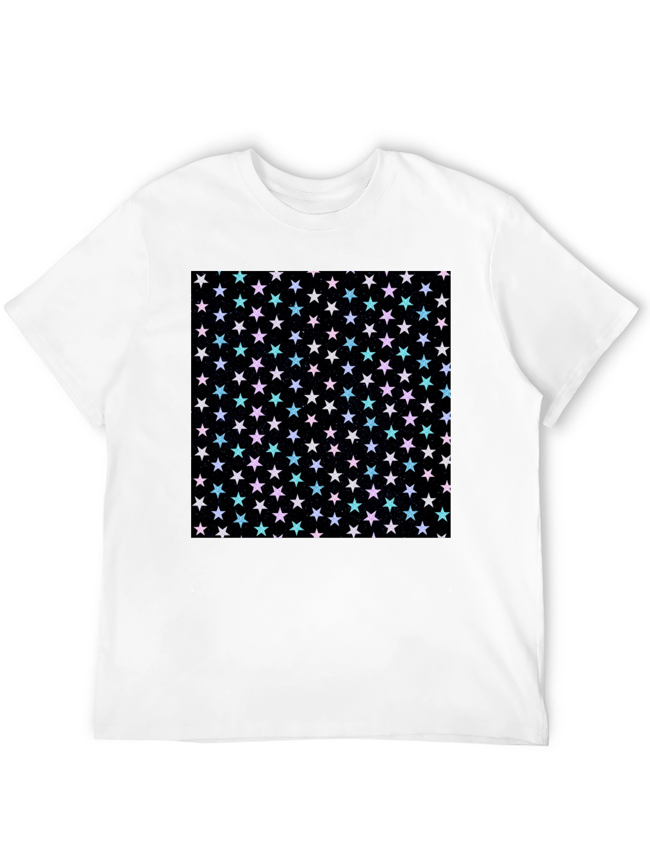 Starry Night T-Shirt - Black Cotton Blend