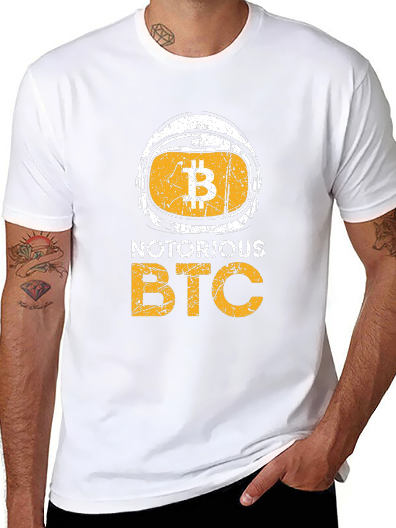 Notorious BTC Crypto Graphic Tee - Black