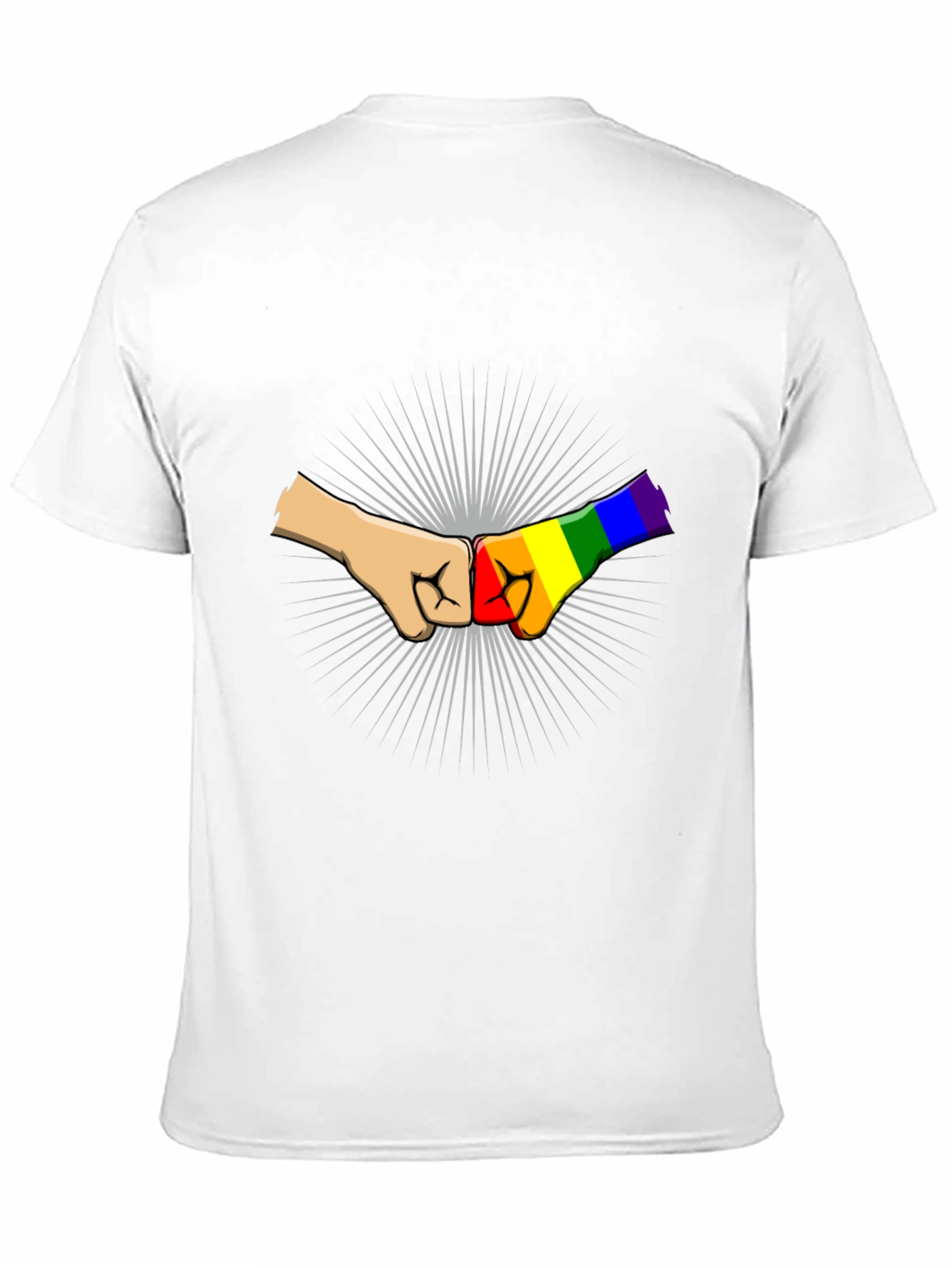 LGBT Pride Fist Bump Graphic T-Shirt