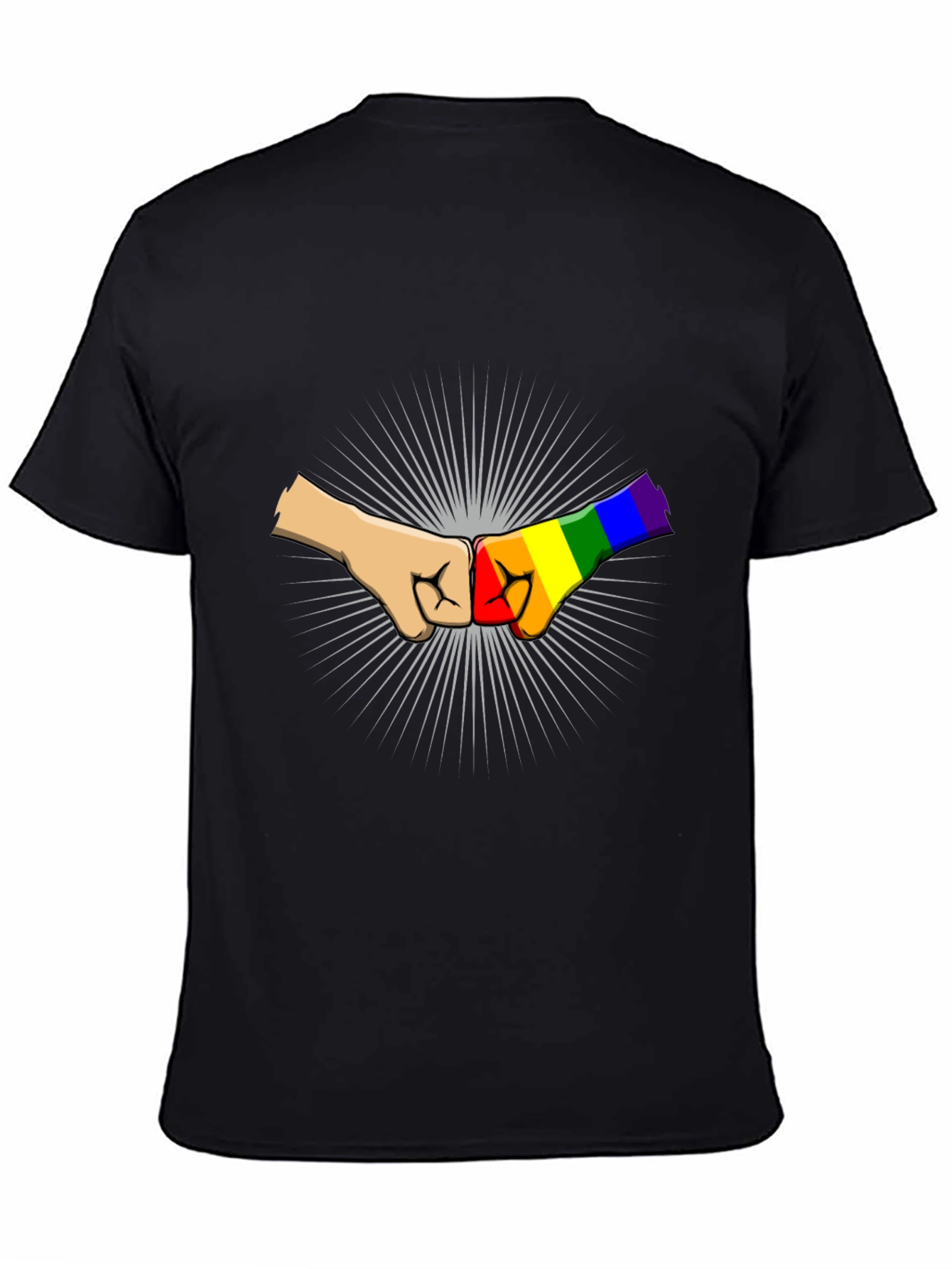 LGBT Pride Fist Bump Graphic T-Shirt