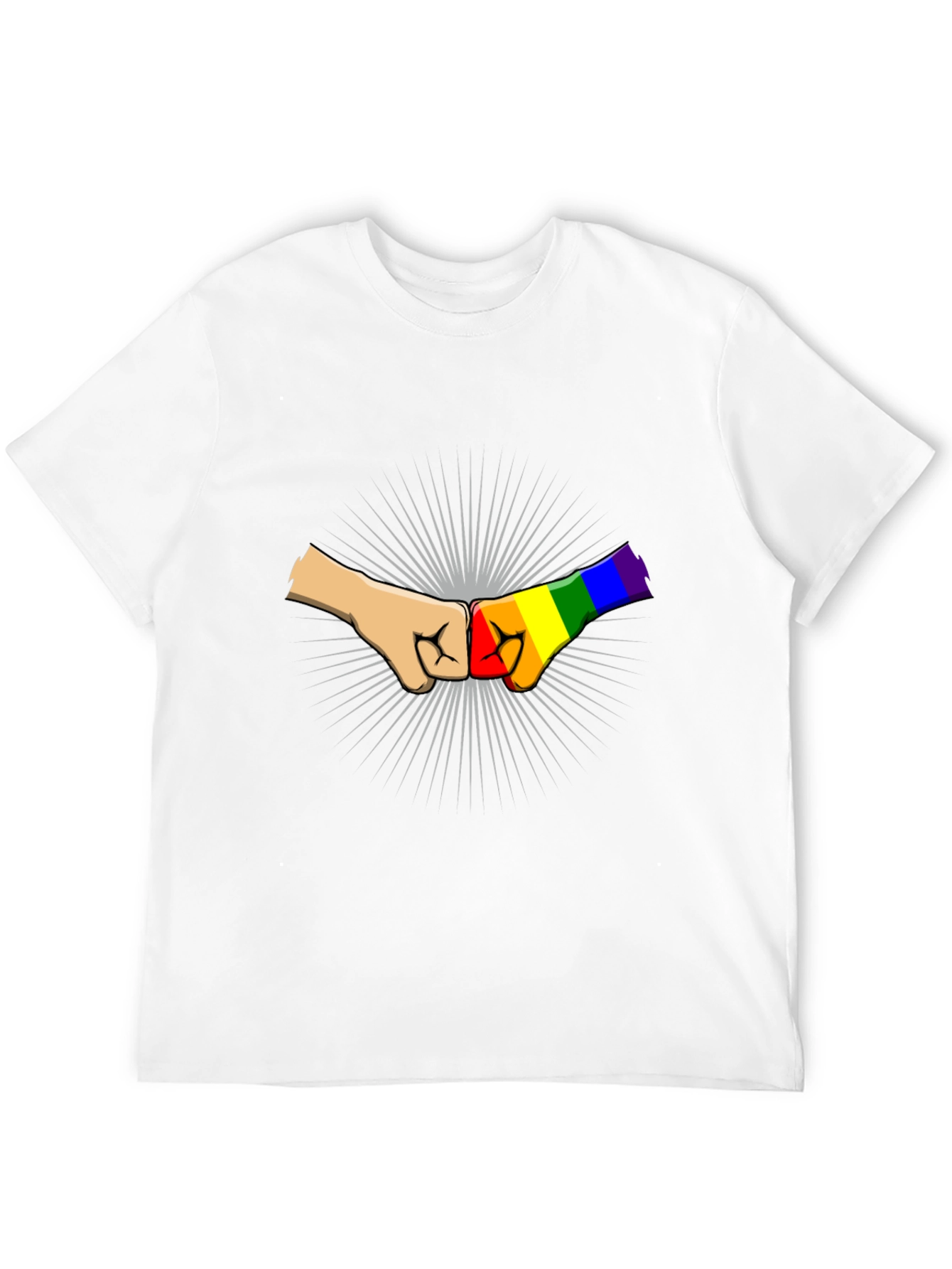 LGBT Pride Fist Bump Graphic T-Shirt