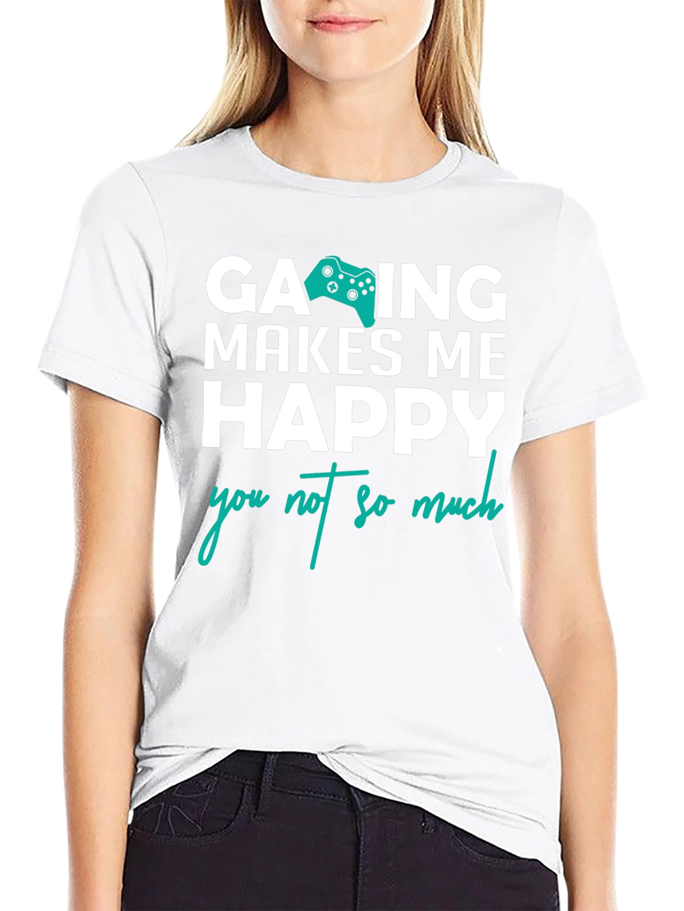 Gaming Makes Me Happy T-Shirt - Gamer Gift