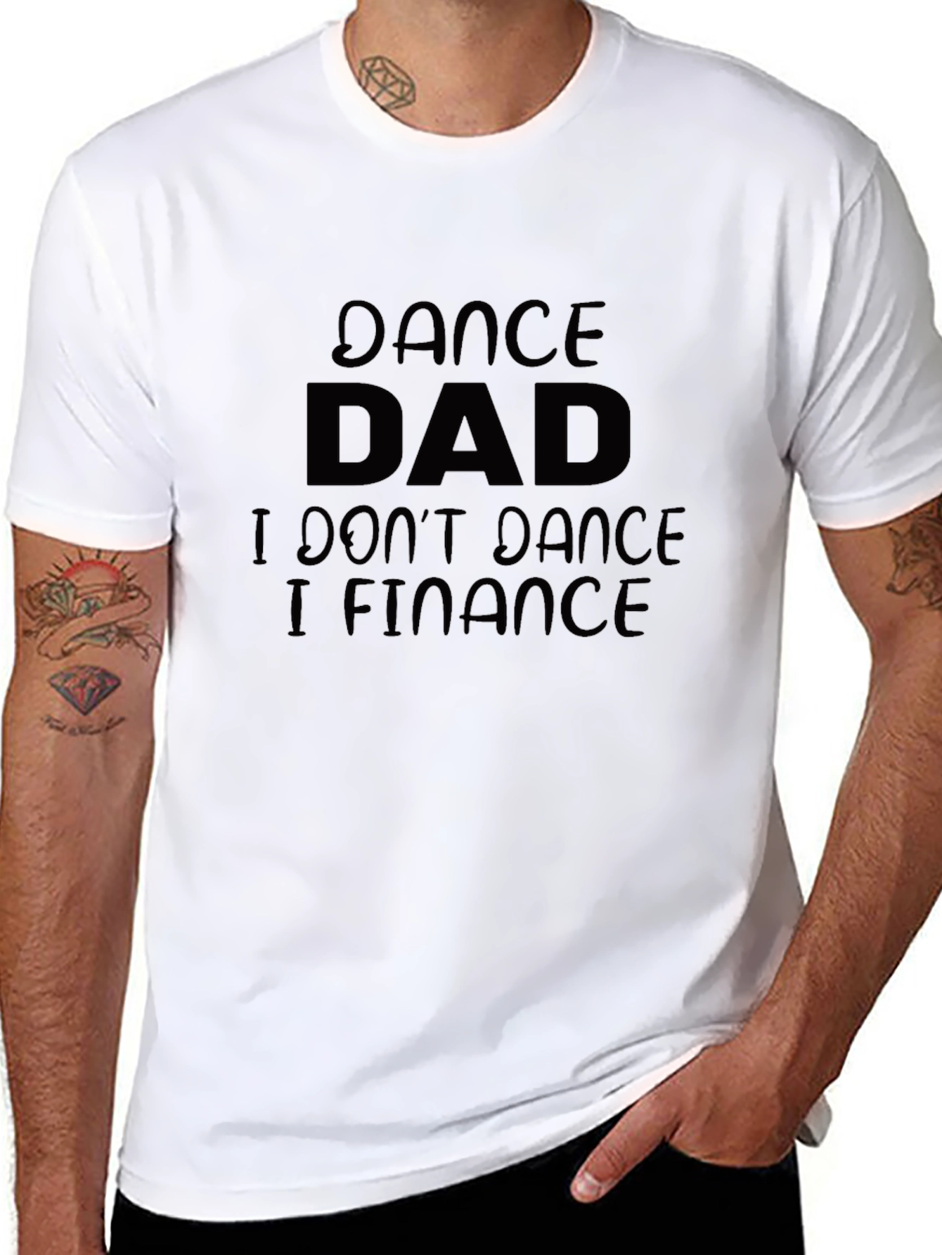 Dance Dad Finance T-Shirt - Black Cotton Tee