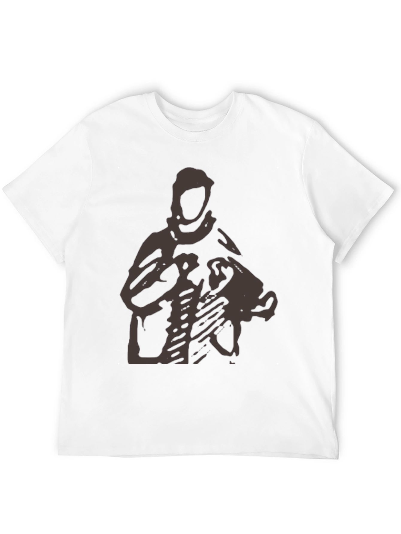 Graphic T-Shirt - Abstract Figure Print - Casual Wear