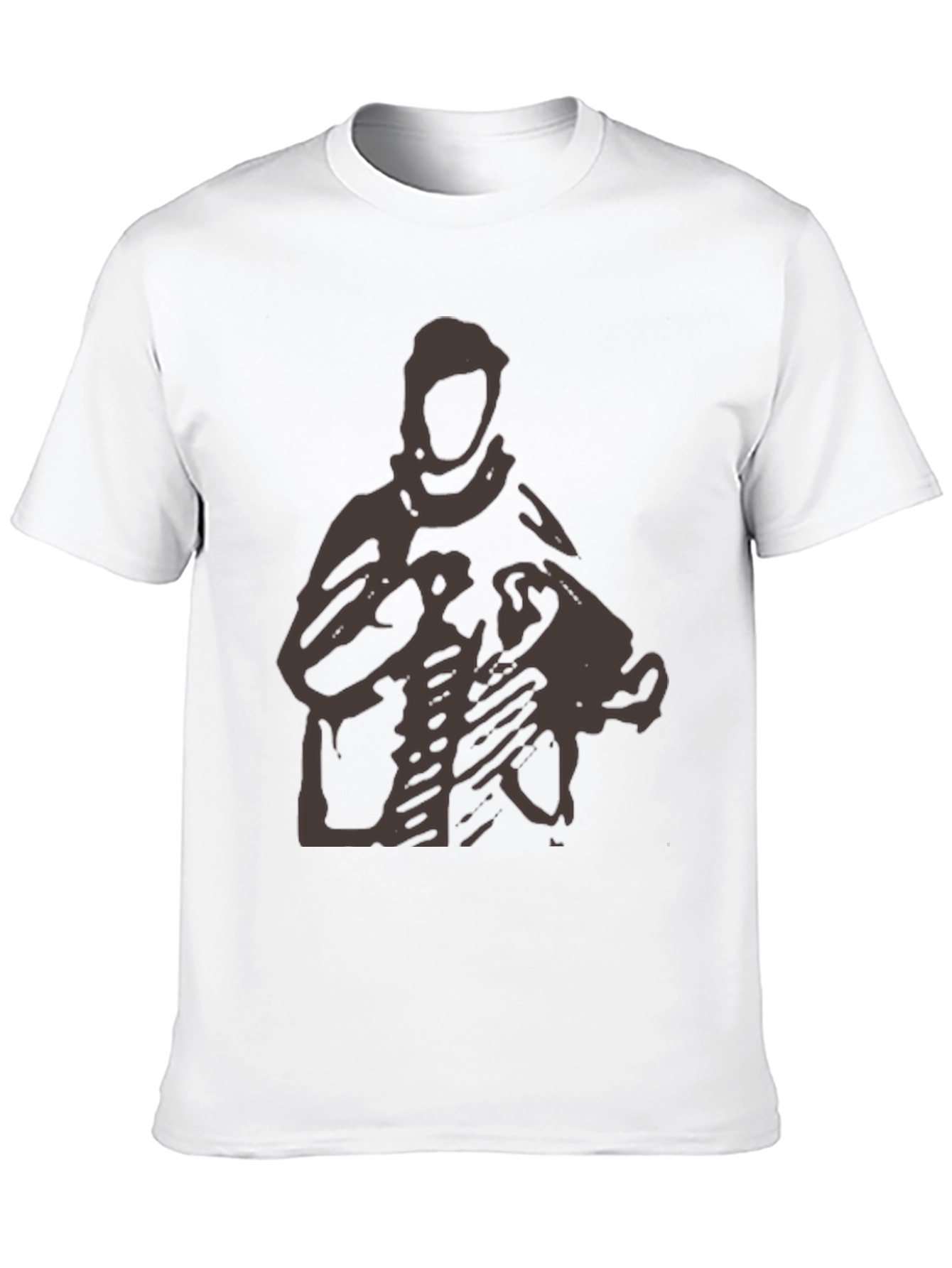 Graphic T-Shirt - Abstract Figure Print - Casual Wear